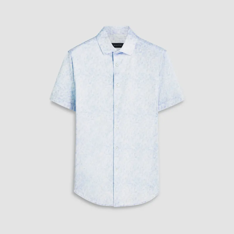Miles Abstract OoohCotton Short Sleeve Shirt sold by Bugatchi