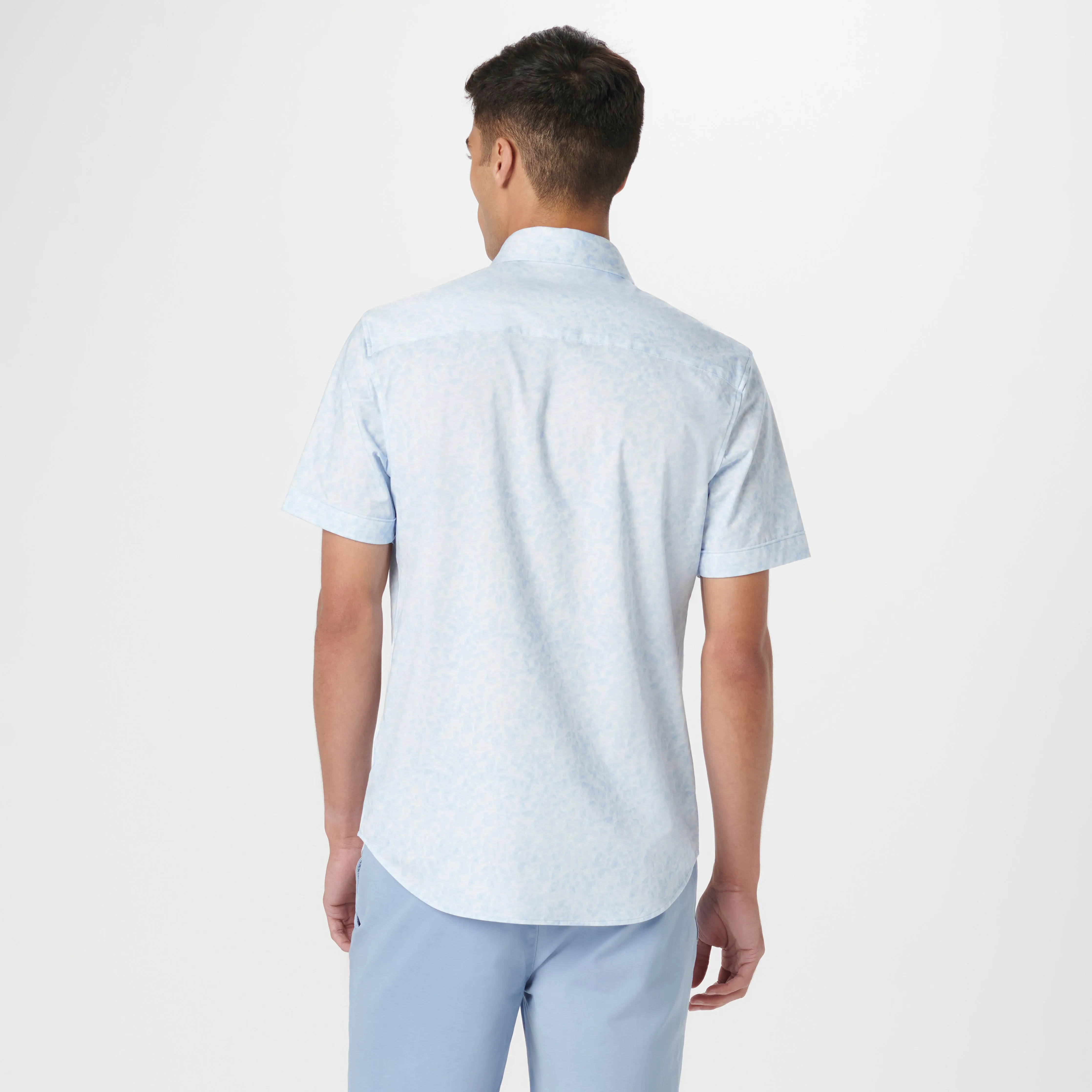 Miles Abstract OoohCotton Short Sleeve Shirt sold by Bugatchi product image thumbnail 4