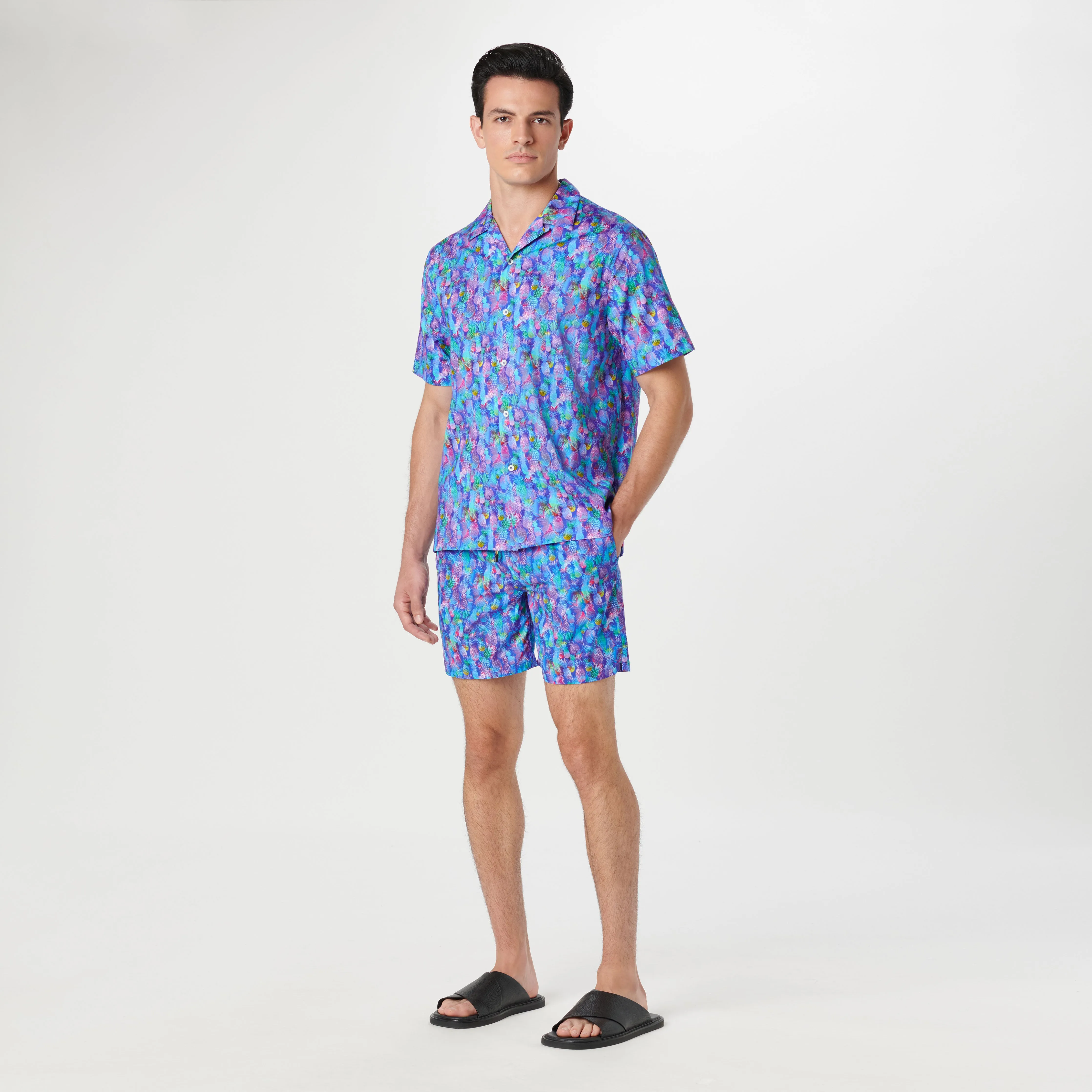 Cole Pineapple OoohCotton Camp Shirt sold by Bugatchi product image thumbnail 5