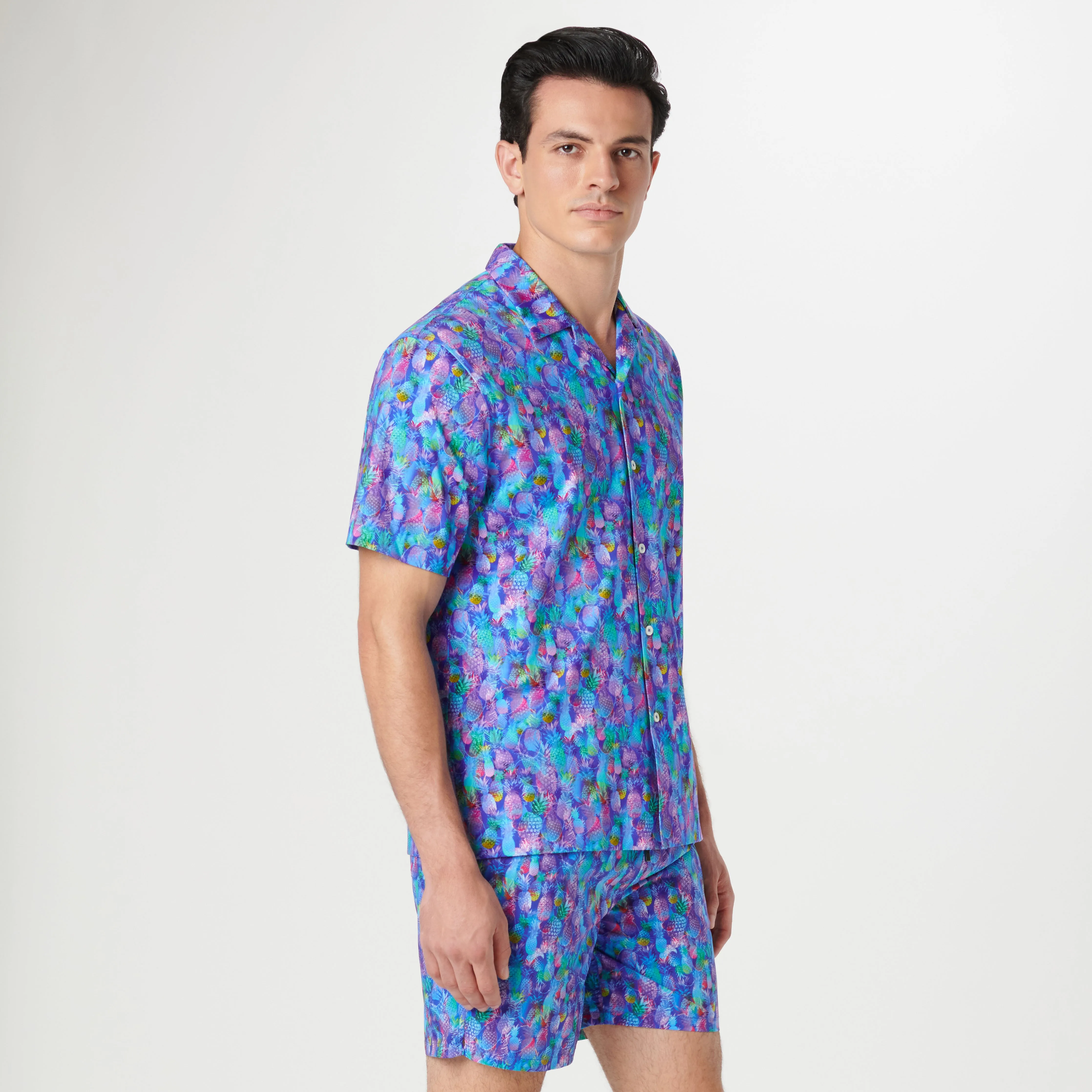 Cole Pineapple OoohCotton Camp Shirt sold by Bugatchi product image thumbnail 3
