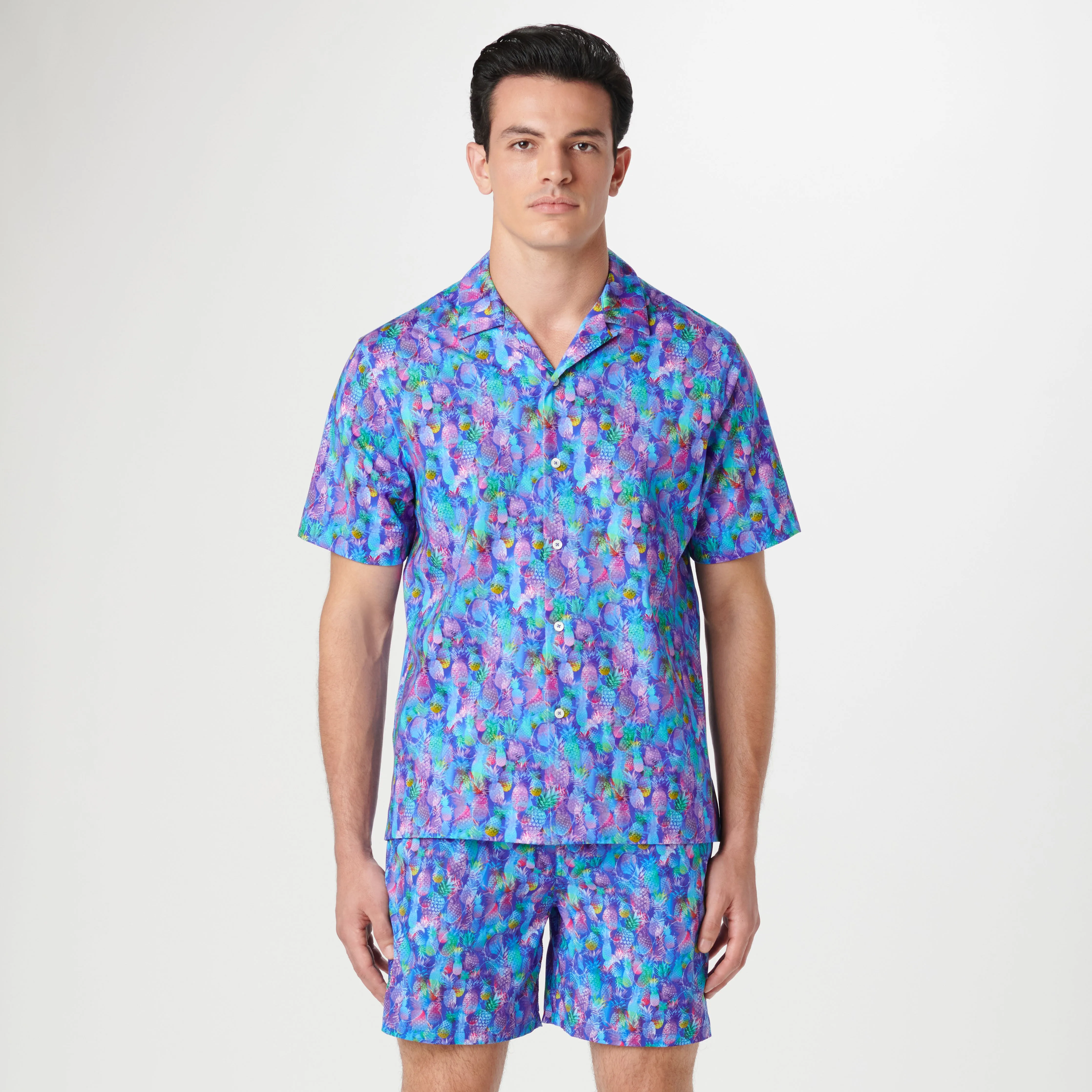 Cole Pineapple OoohCotton Camp Shirt sold by Bugatchi product image thumbnail 2