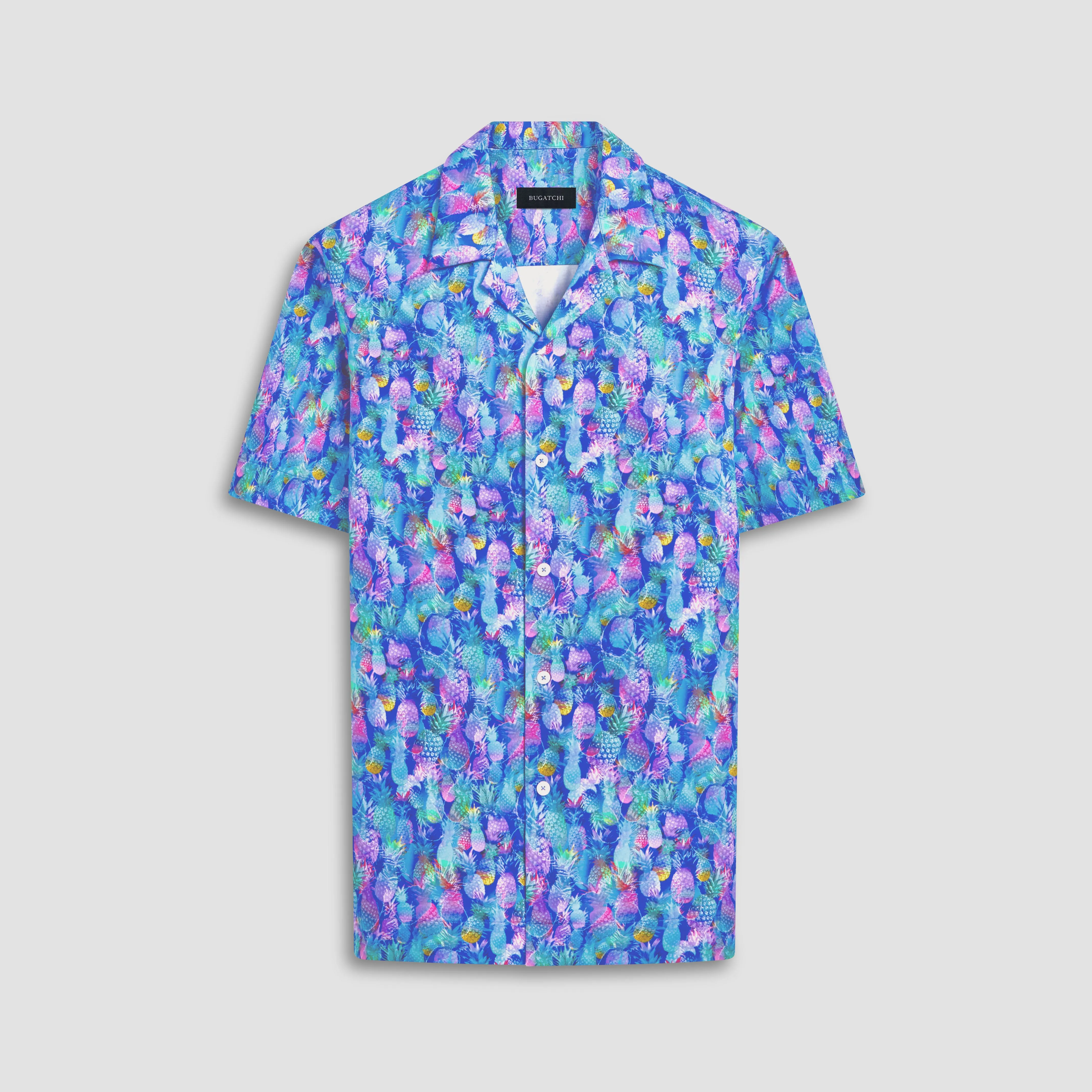 Cole Pineapple OoohCotton Camp Shirt sold by Bugatchi