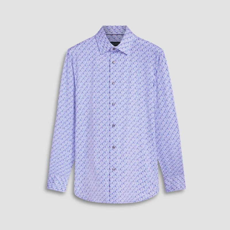 James Mosaic Print OoohCotton Shirt sold by Bugatchi