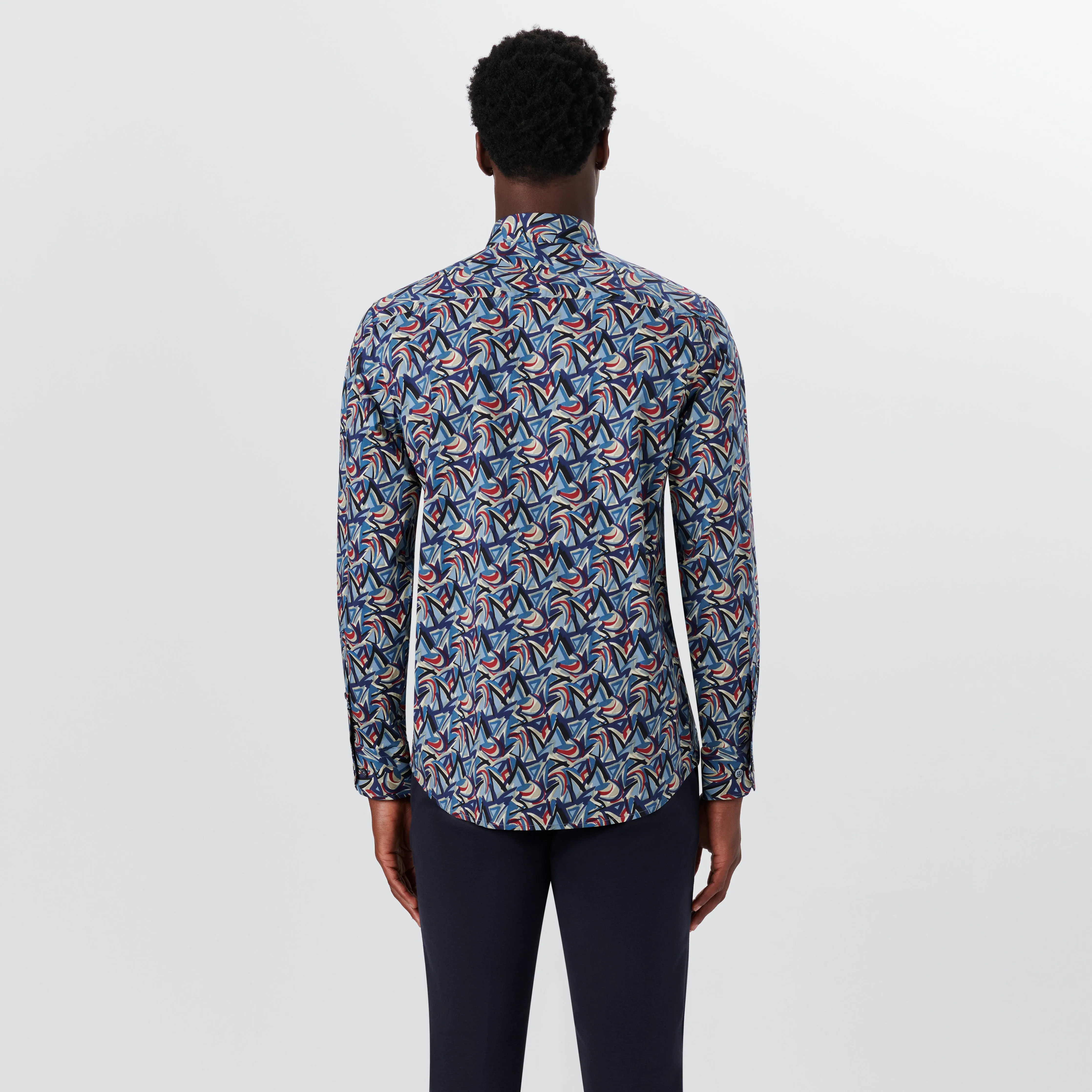 JULIAN Abstract Print Shirt sold by Bugatchi product image thumbnail 5
