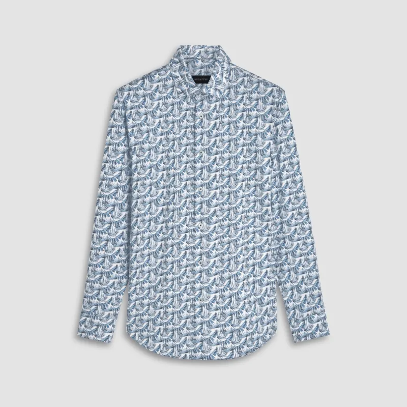 James Leaf Print OoohCotton Shirt sold by Bugatchi