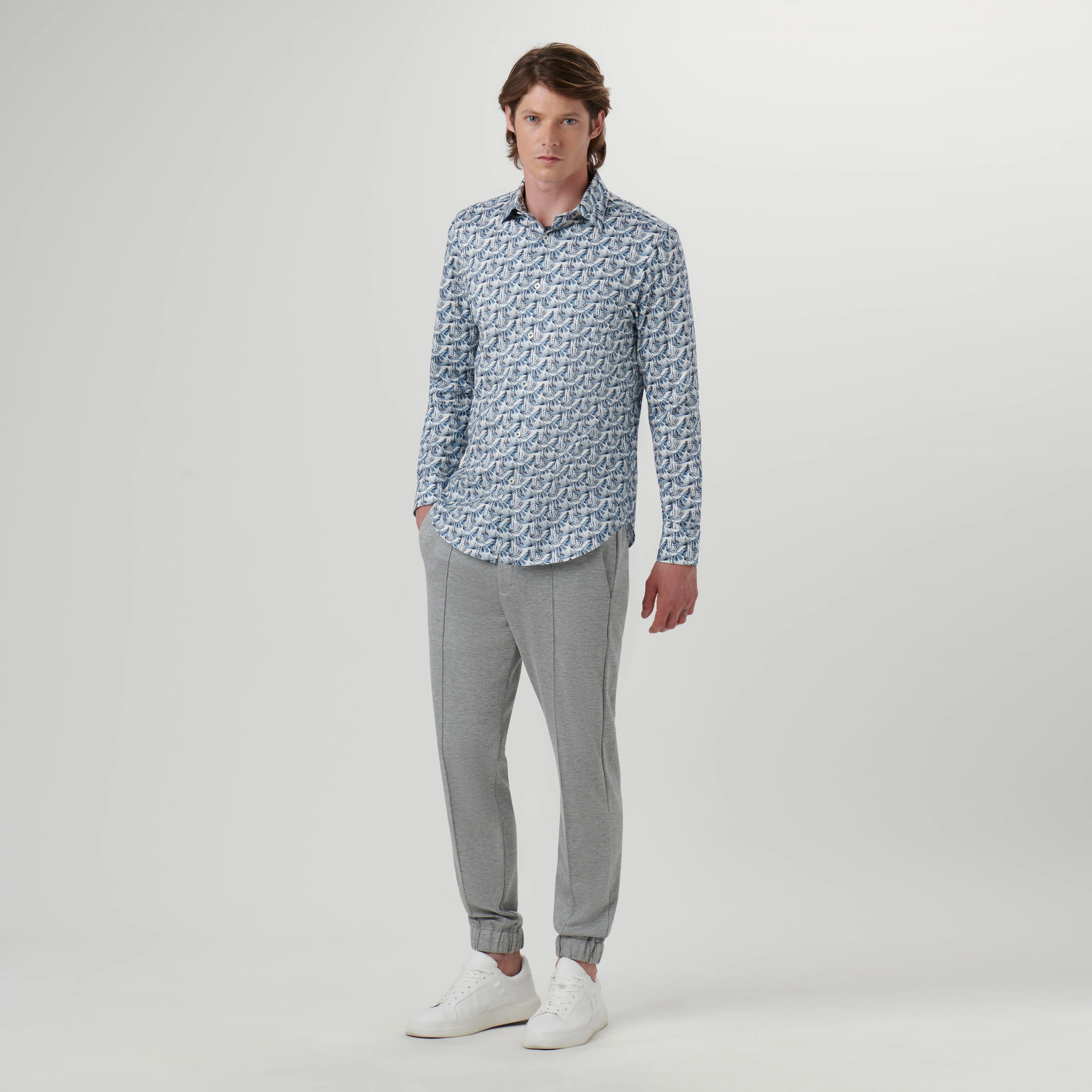 James Leaf Print OoohCotton Shirt sold by Bugatchi product image thumbnail 5
