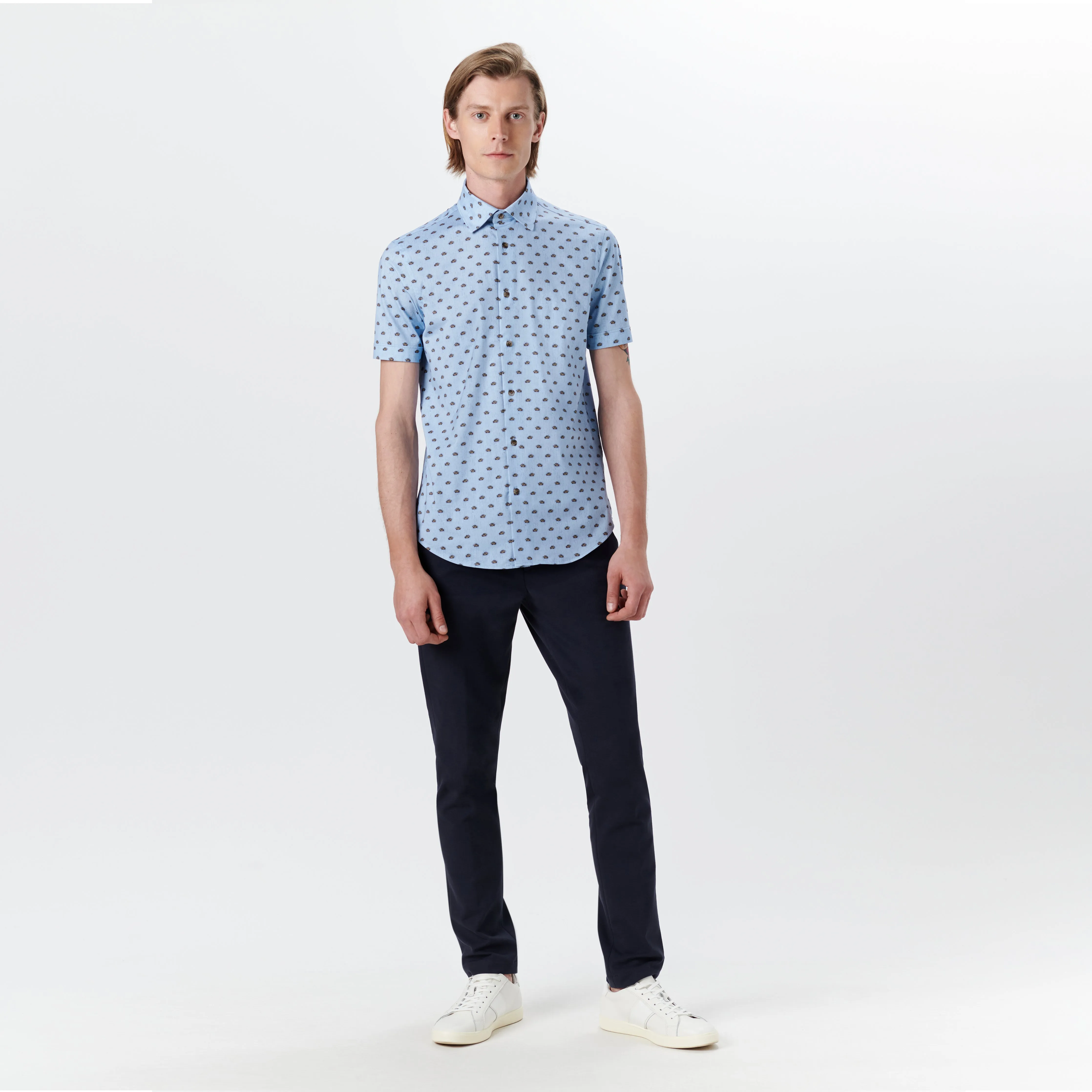 MILES Beetle Car Print OoohCotton Short Sleeve Shirt sold by Bugatchi product image thumbnail 5