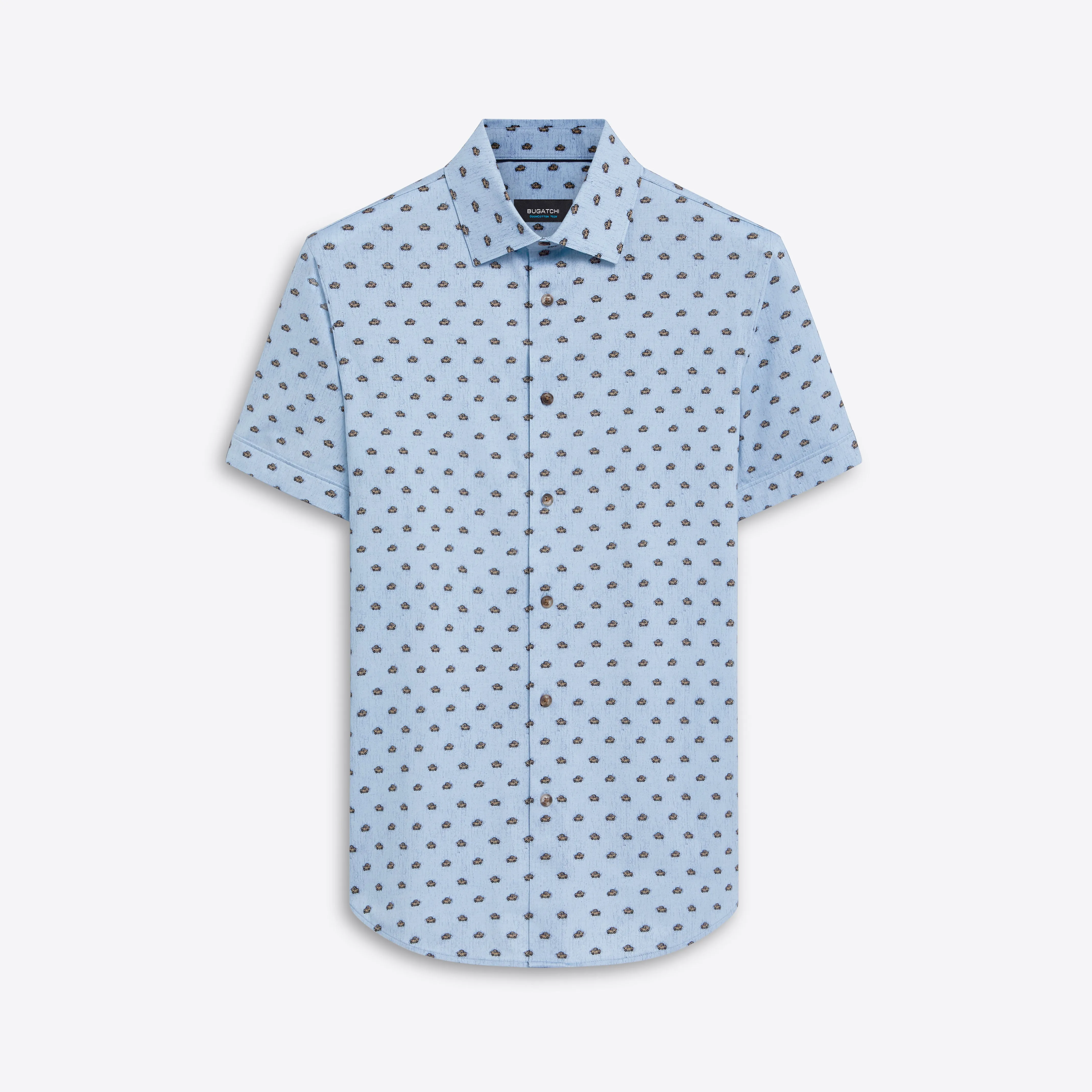 MILES Beetle Car Print OoohCotton Short Sleeve Shirt sold by Bugatchi
