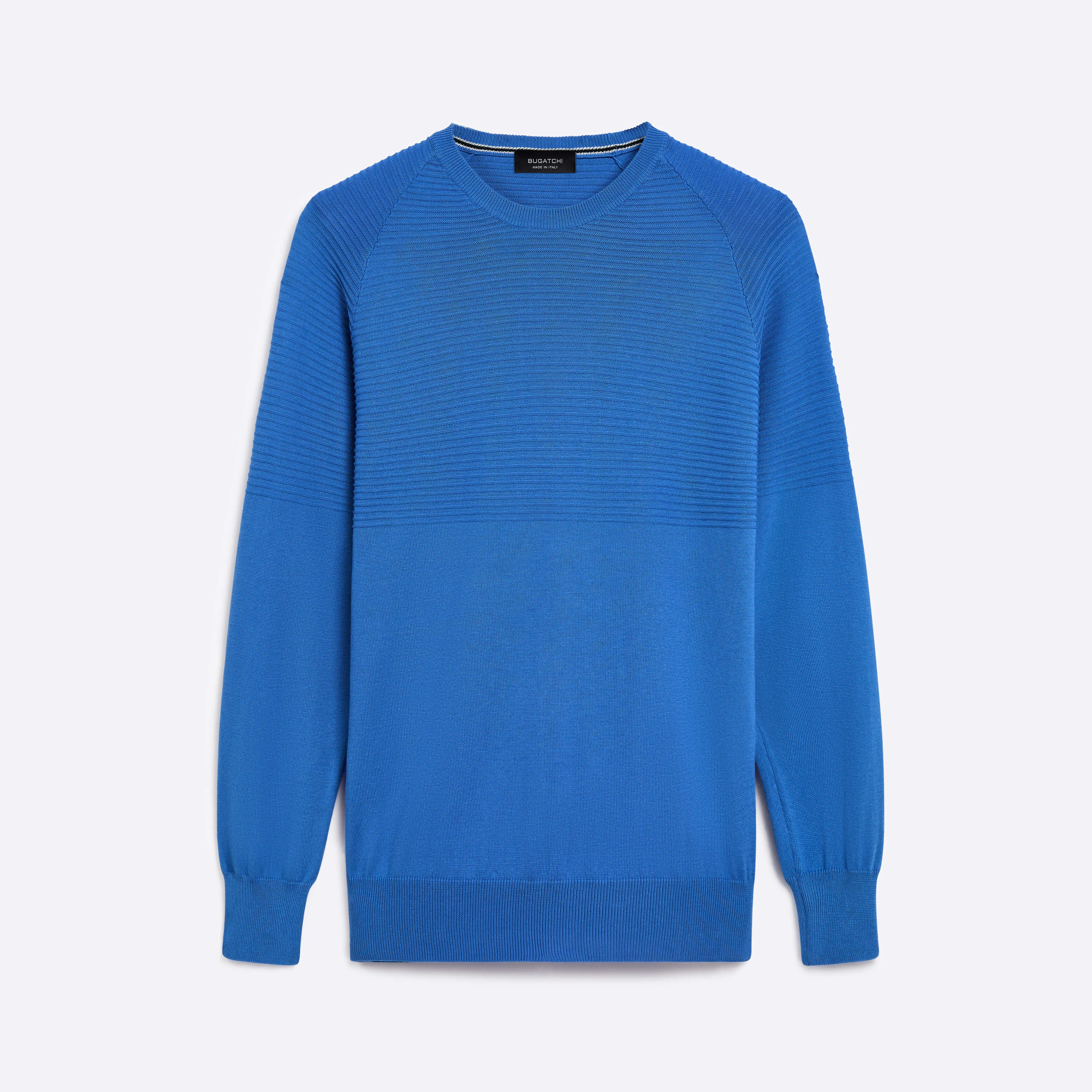 Solid & Stripe Combo Crew Neck Sweater sold by Bugatchi