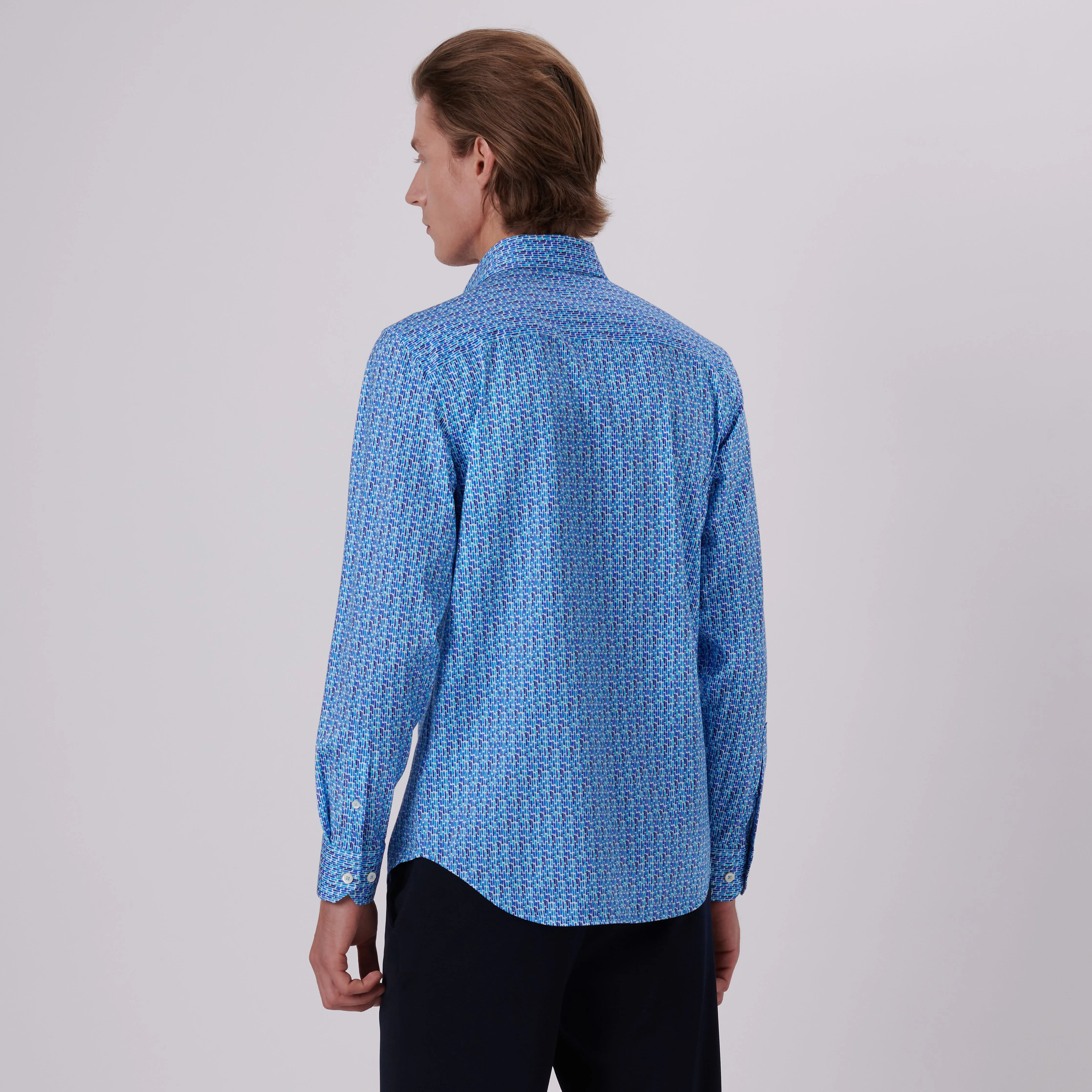 James Abstract Print OoohCotton Shirt sold by Bugatchi product image thumbnail 4