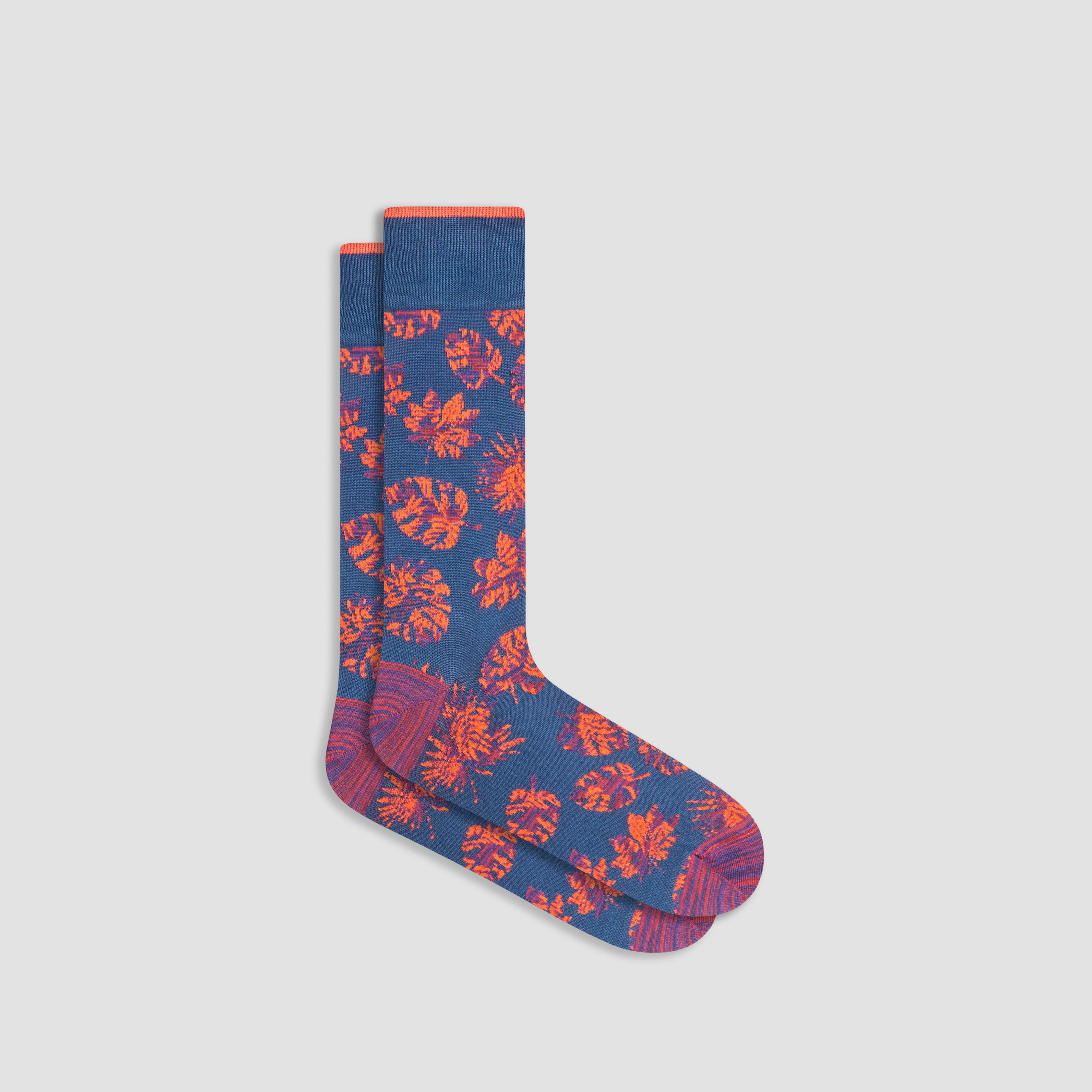 Leaves Mid-Calf Socks sold by Bugatchi