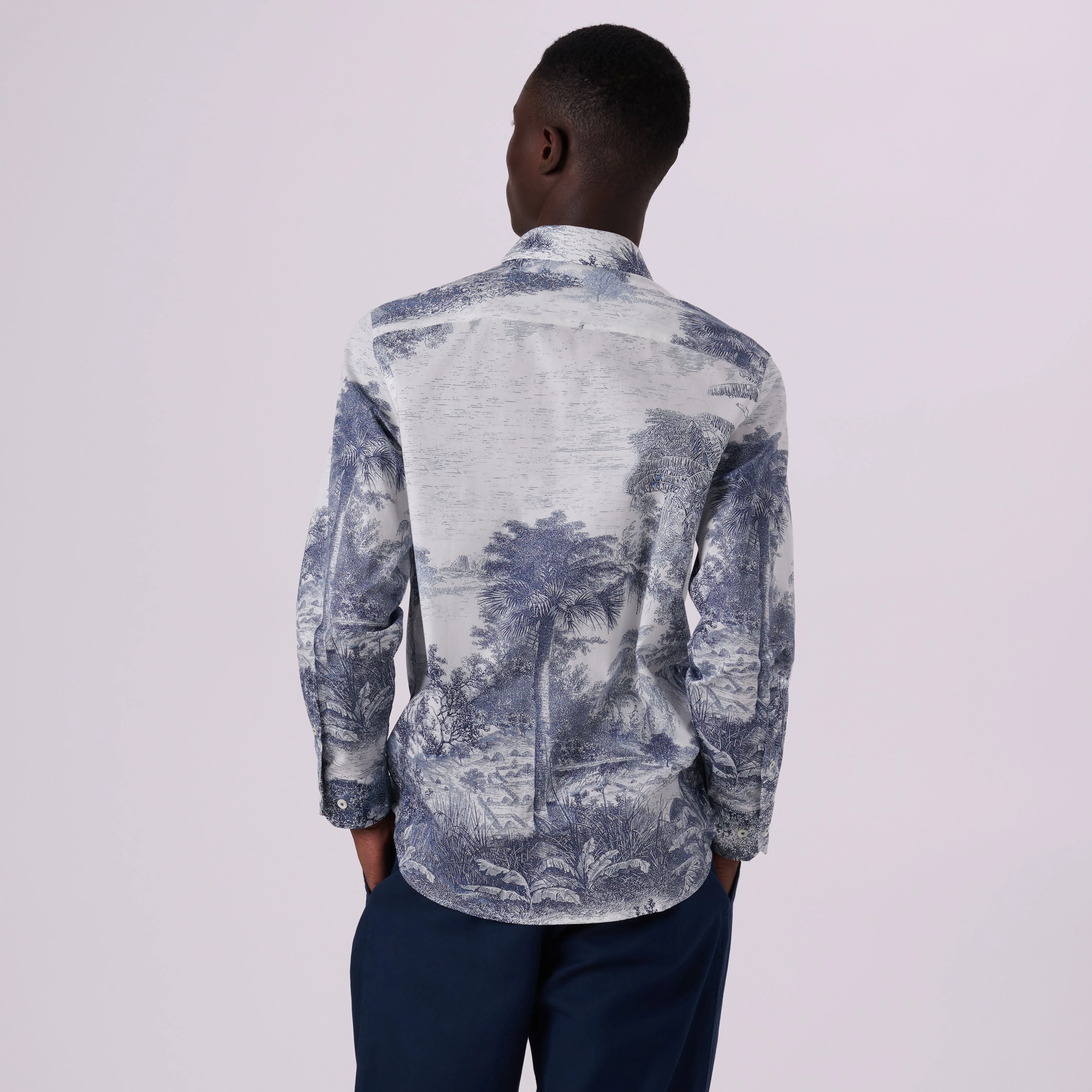 Julian Landscape Print Pattern sold by Bugatchi product image thumbnail 4