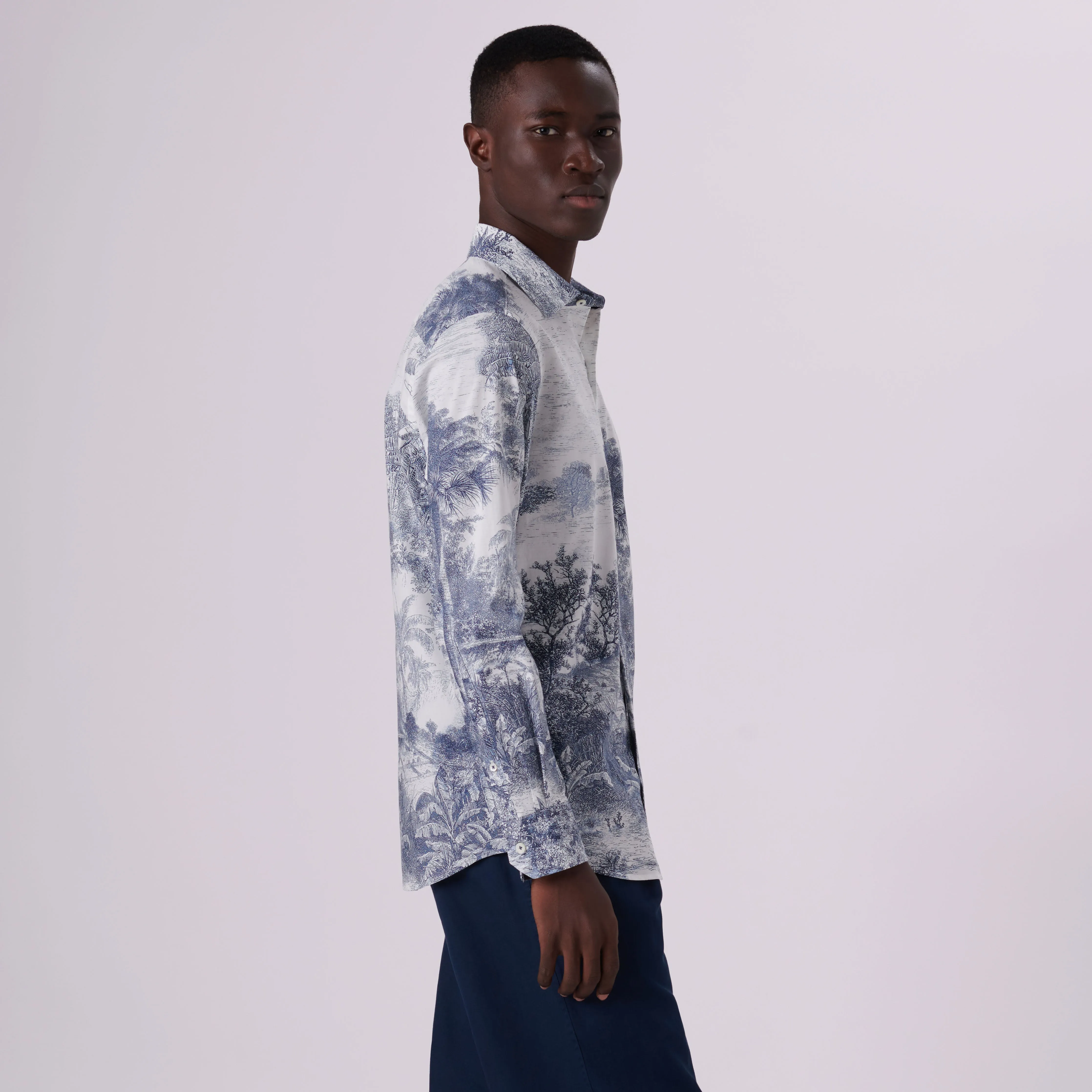 Julian Landscape Print Pattern sold by Bugatchi product image thumbnail 3