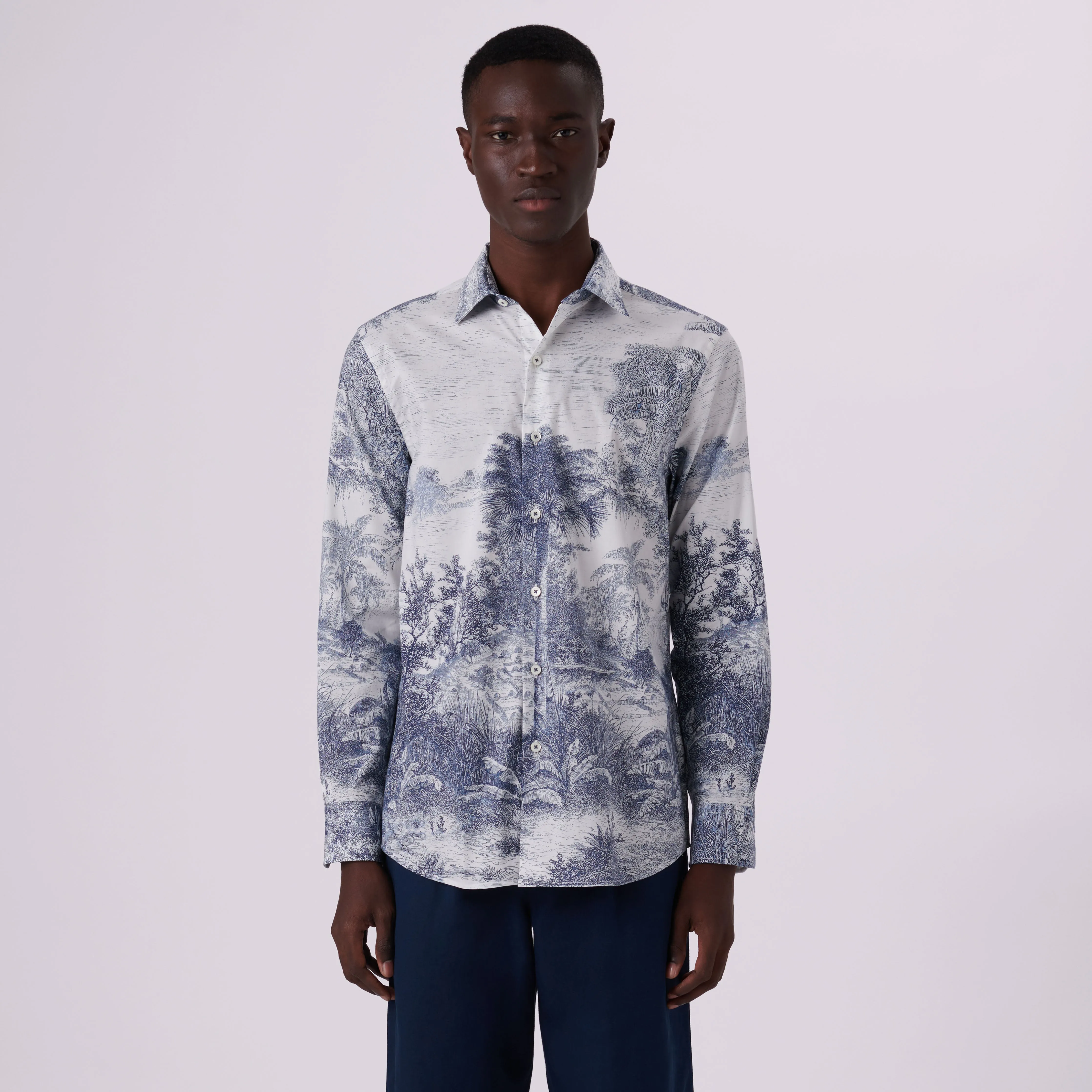 Julian Landscape Print Pattern sold by Bugatchi product image thumbnail 2