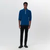 Long Sleeve Quarter Zip Polo sold by Bugatchi