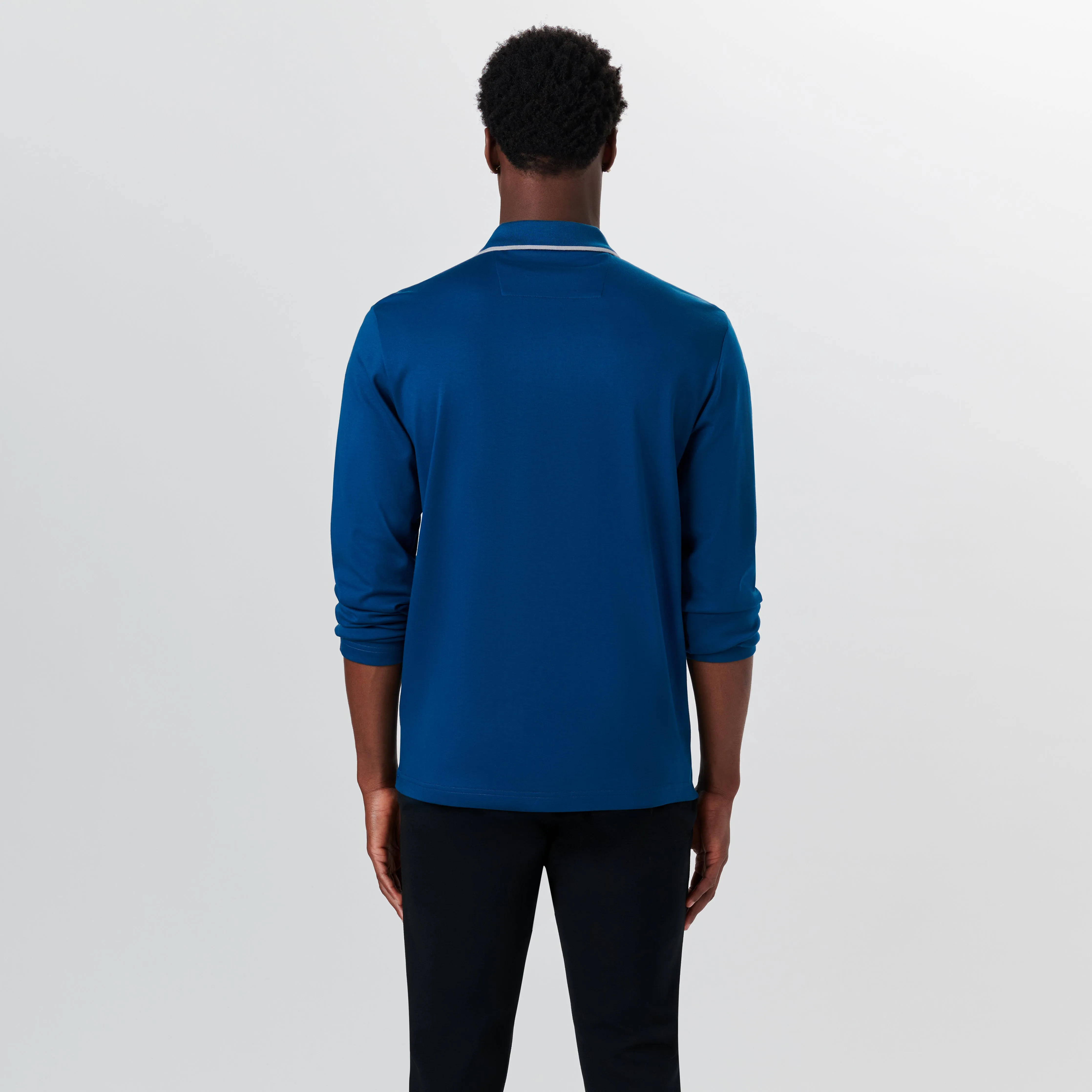 Long Sleeve Quarter Zip Polo sold by Bugatchi product image thumbnail 4