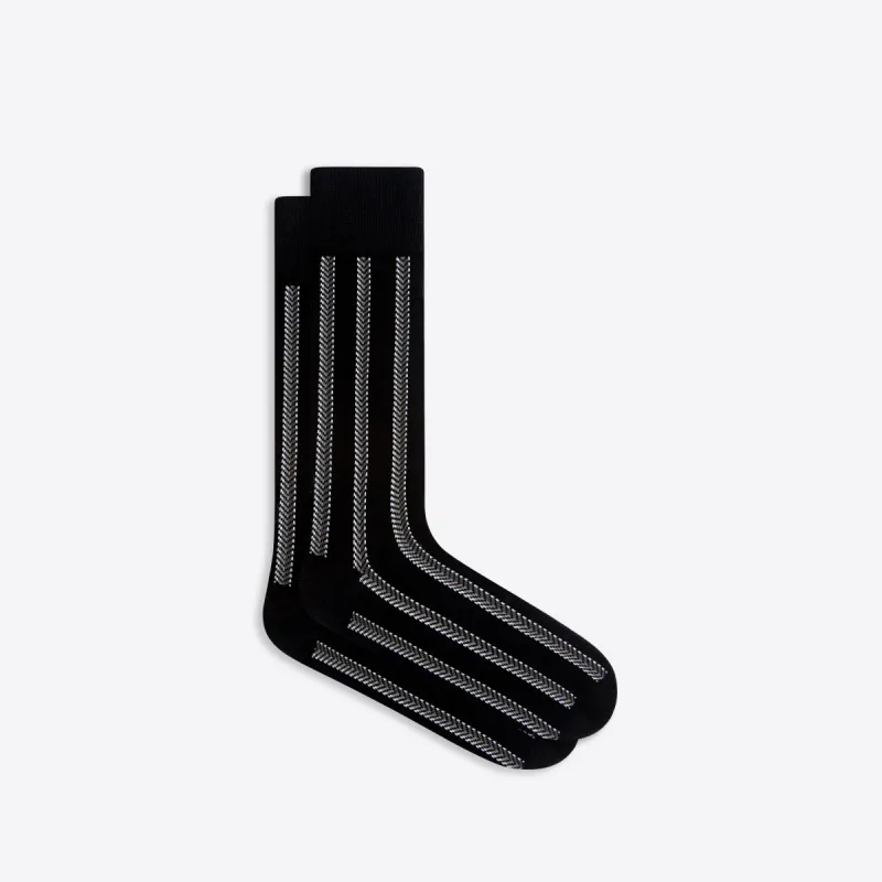 Chevron Stripe Mid-Calf Socks sold by Bugatchi
