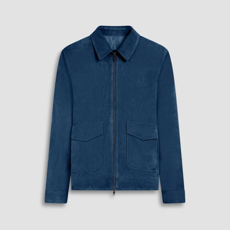 Suede Trucker Jacket sold by Bugatchi