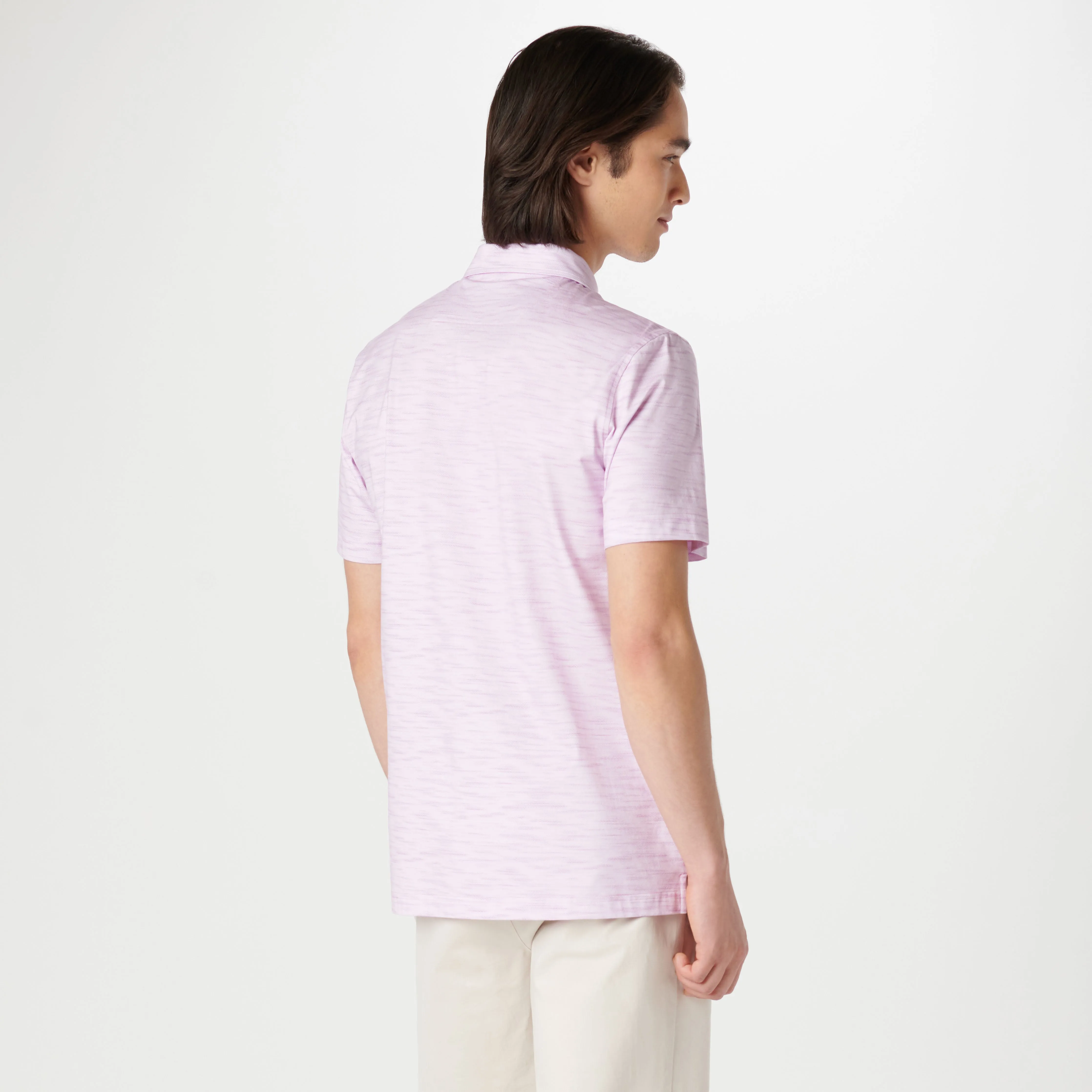 Victor Stitch Print OoohCotton Polo sold by Bugatchi product image thumbnail 4