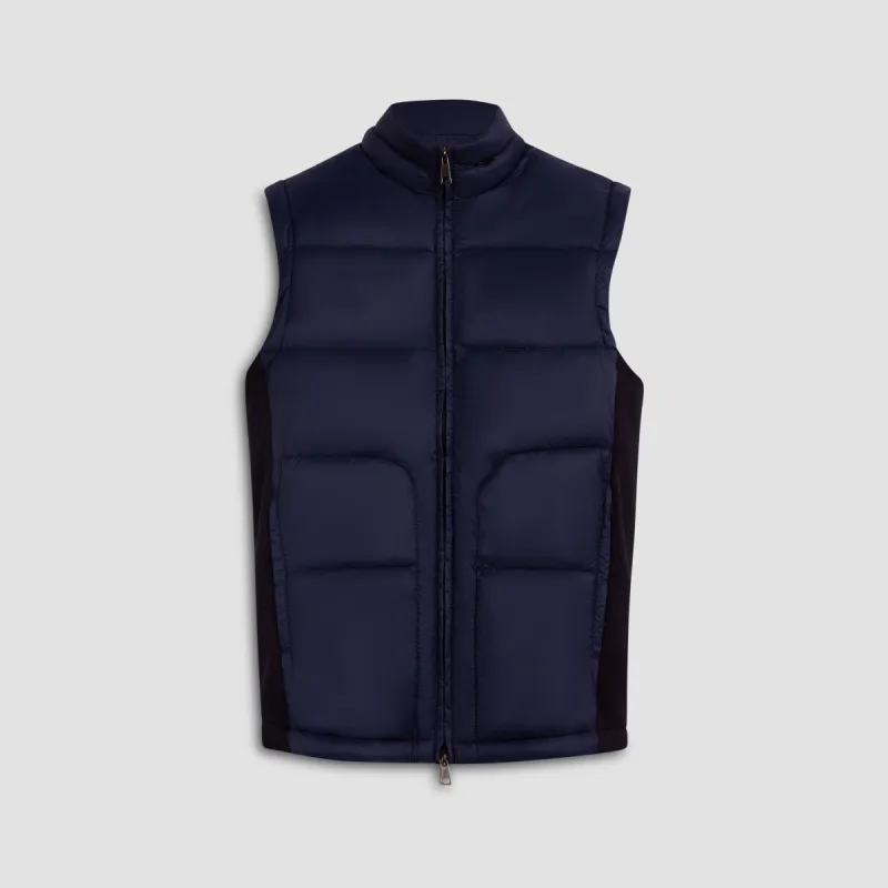 Quilted Vest With Knit Back sold by Bugatchi