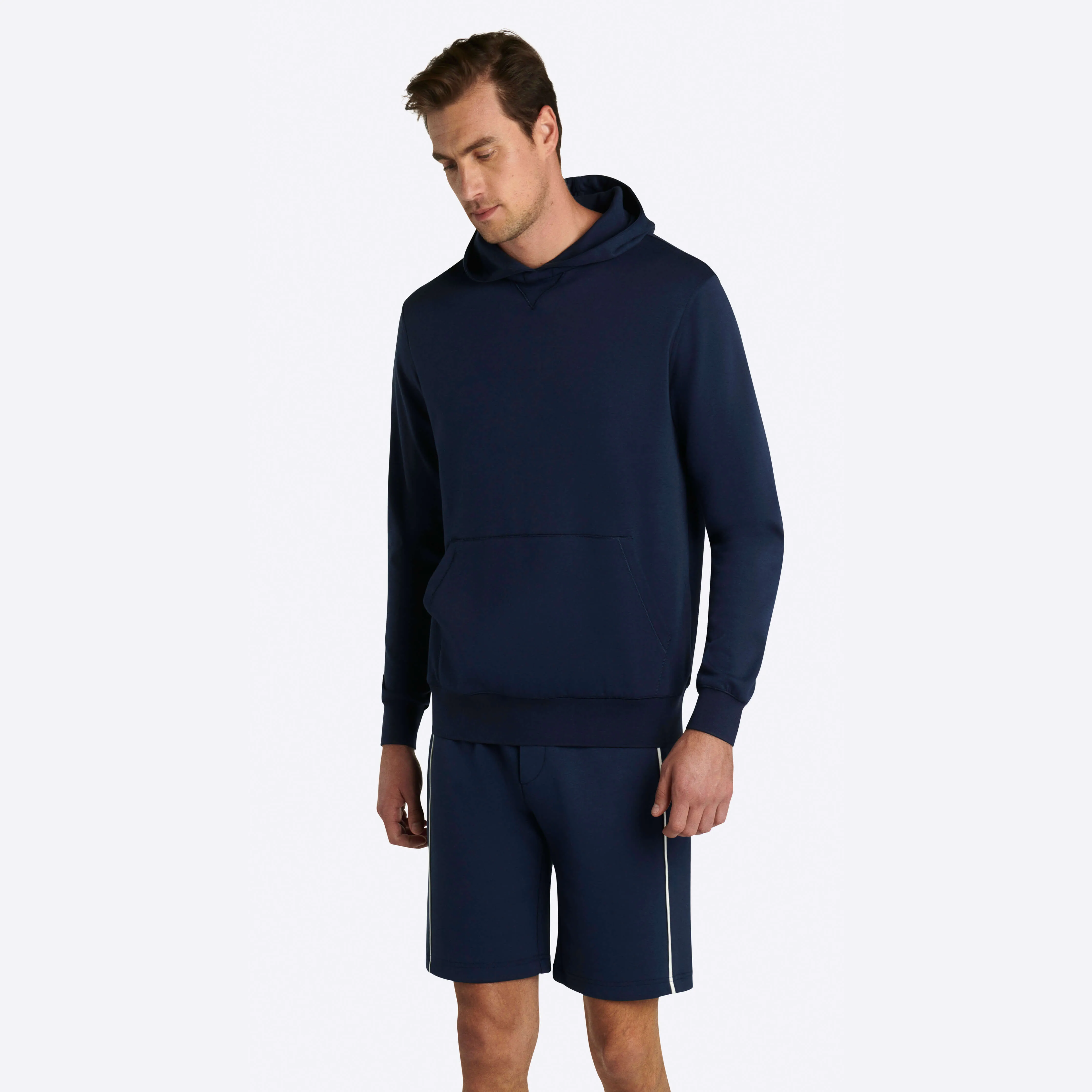 COMFORT Solid Sweatshirt with Hood sold by Bugatchi product image thumbnail 3