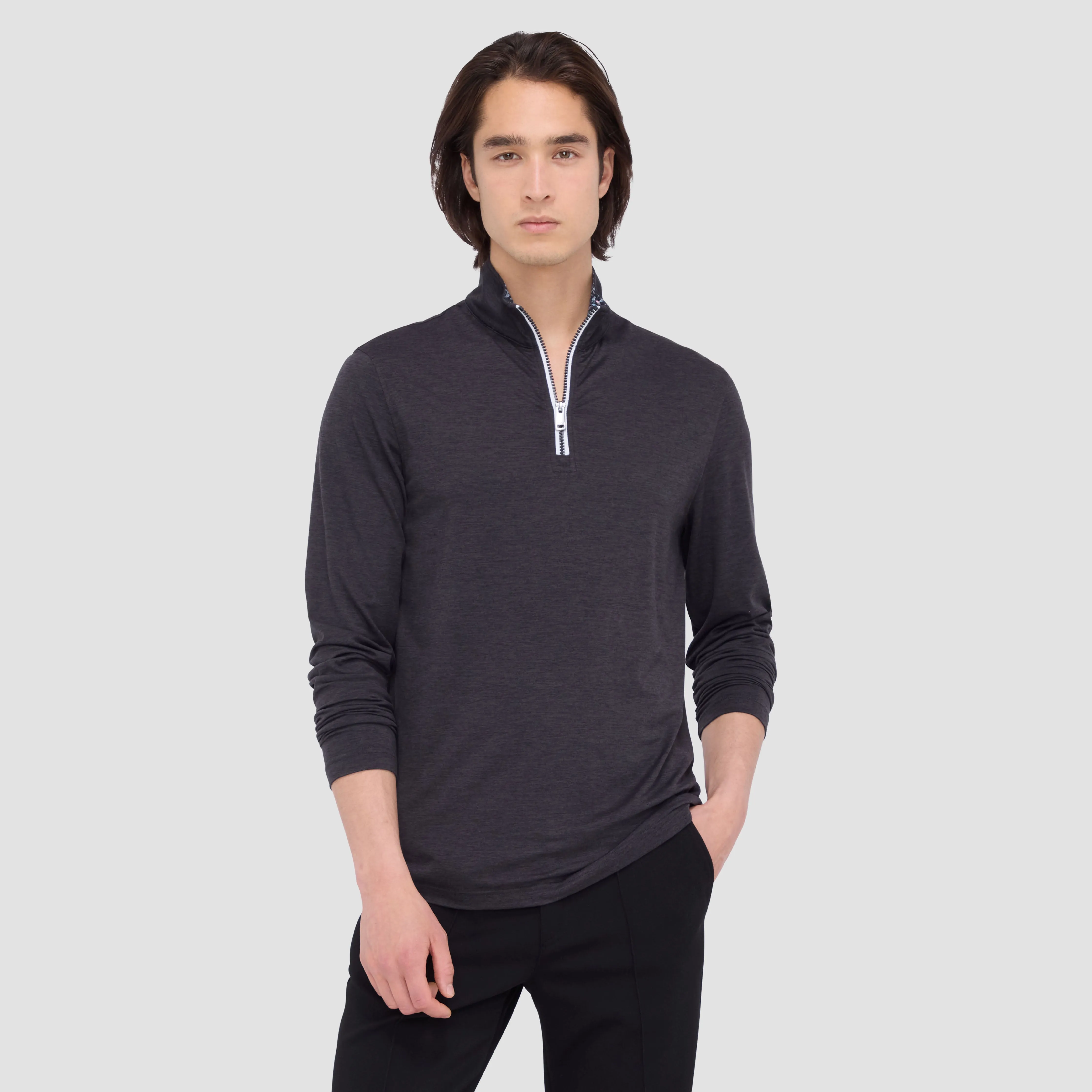 UV50 Performance Quarter-Zip Pullover sold by Bugatchi product image thumbnail 2