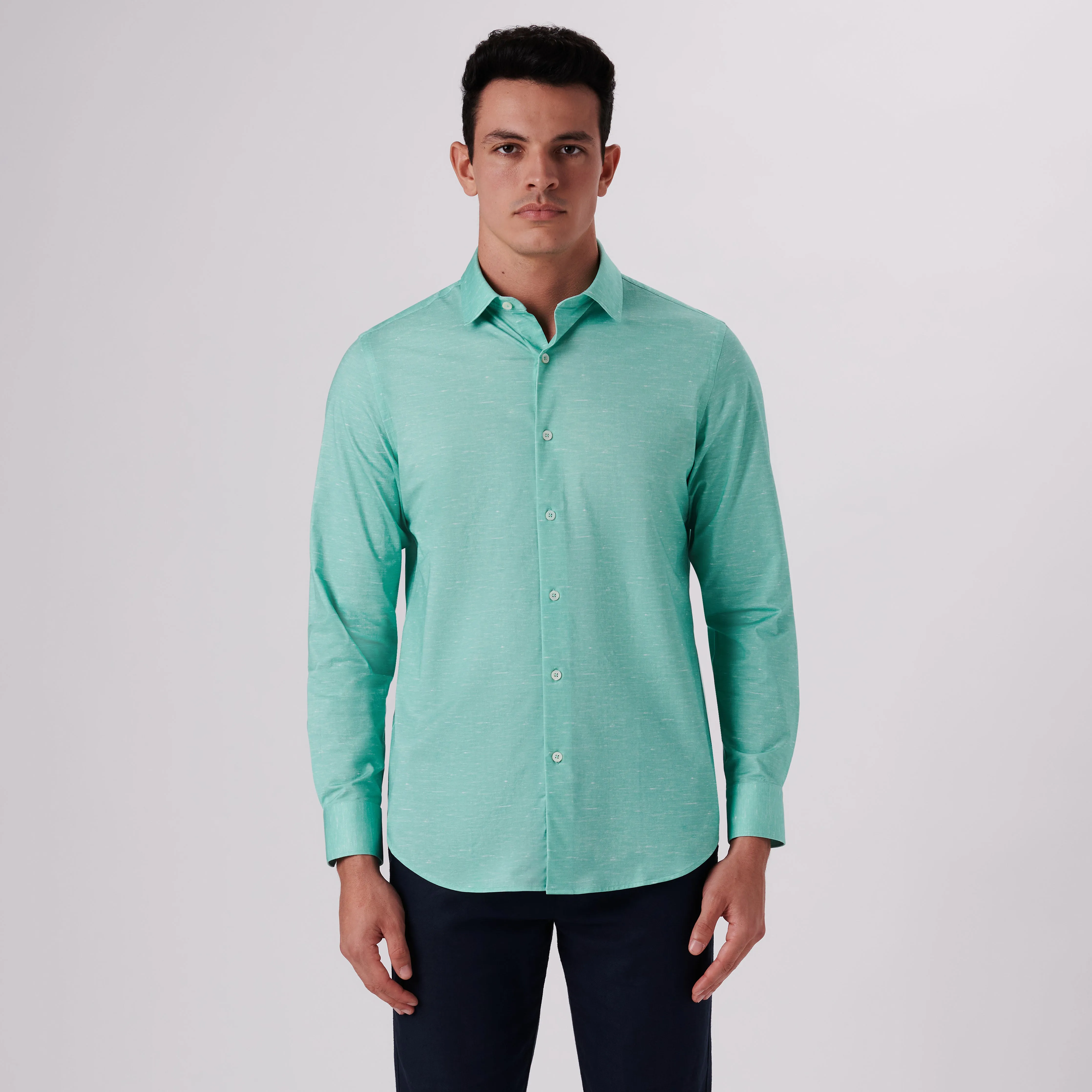 James Heather Print OoohCotton Shirt sold by Bugatchi product image thumbnail 2