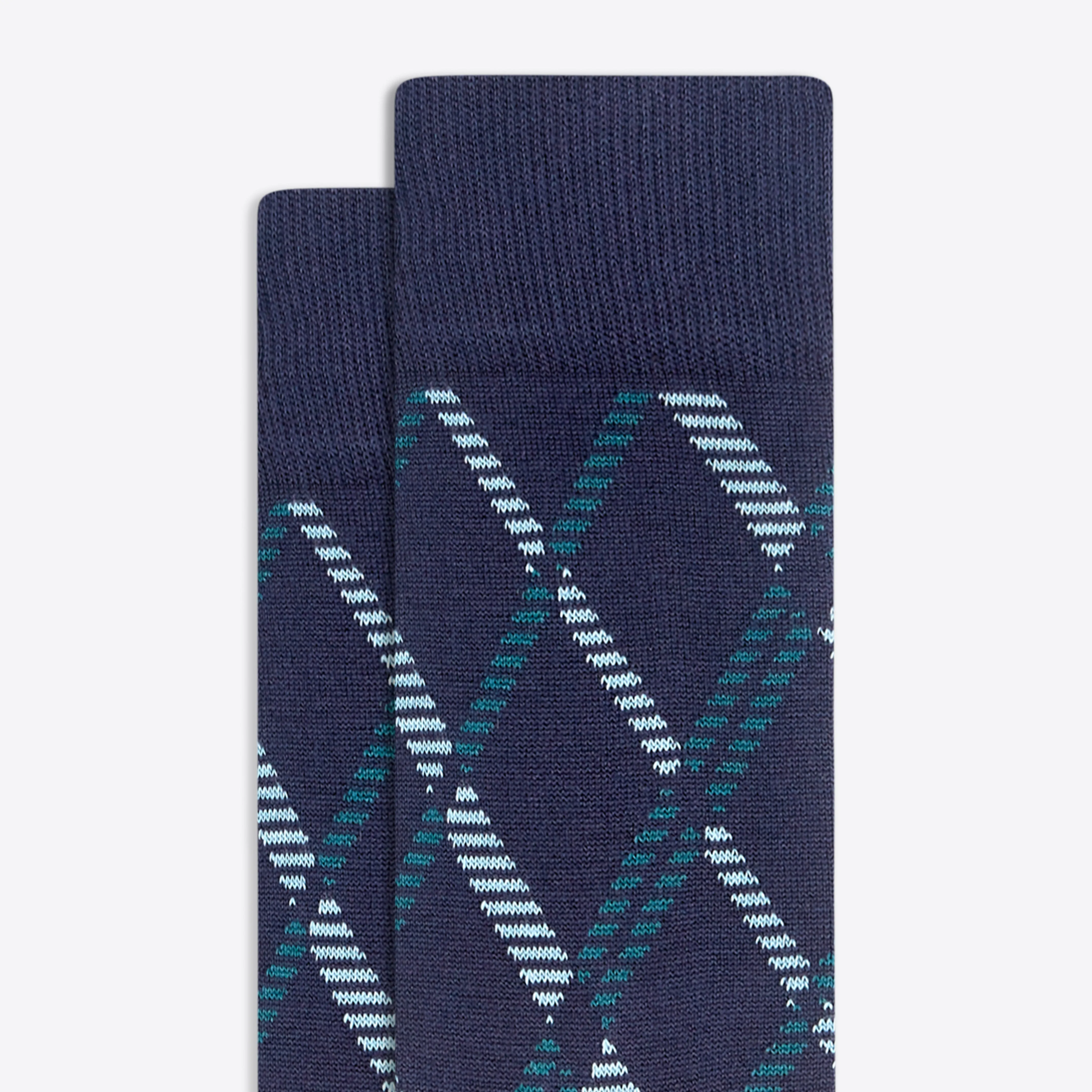 Diamond Check Mid-Calf Socks sold by Bugatchi product image thumbnail 2