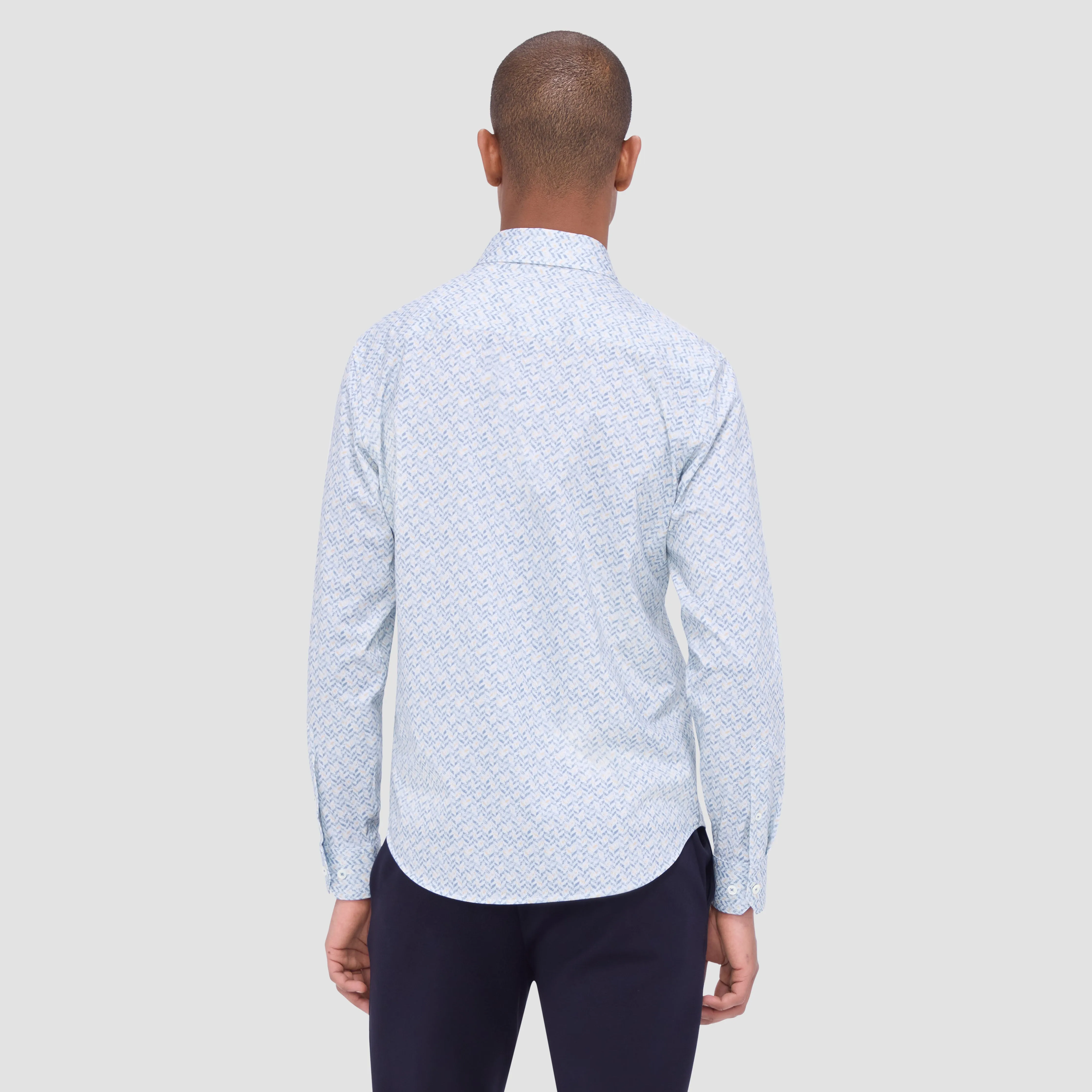 James Chevron OoohCotton Shirt sold by Bugatchi product image thumbnail 4