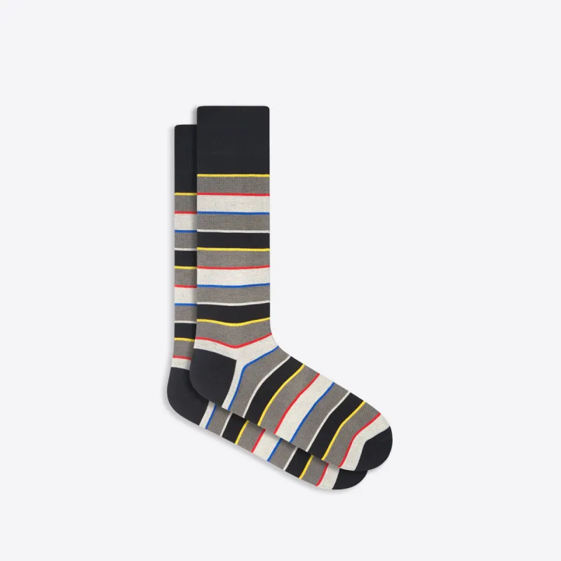 Striped Mid-Calf Socks sold by Bugatchi