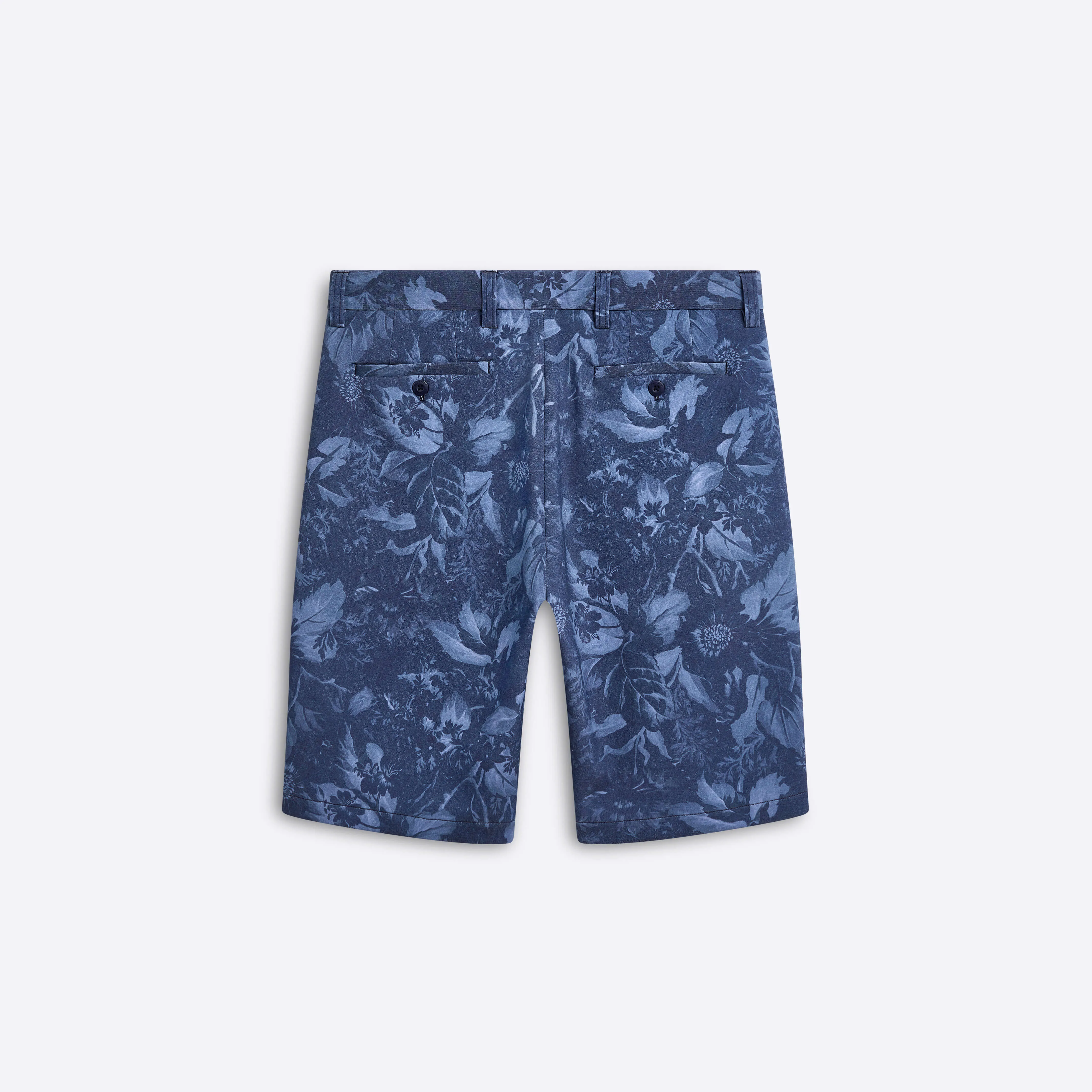 Theo Floral Indigo Print OoohCotton Shorts sold by Bugatchi product image thumbnail 2
