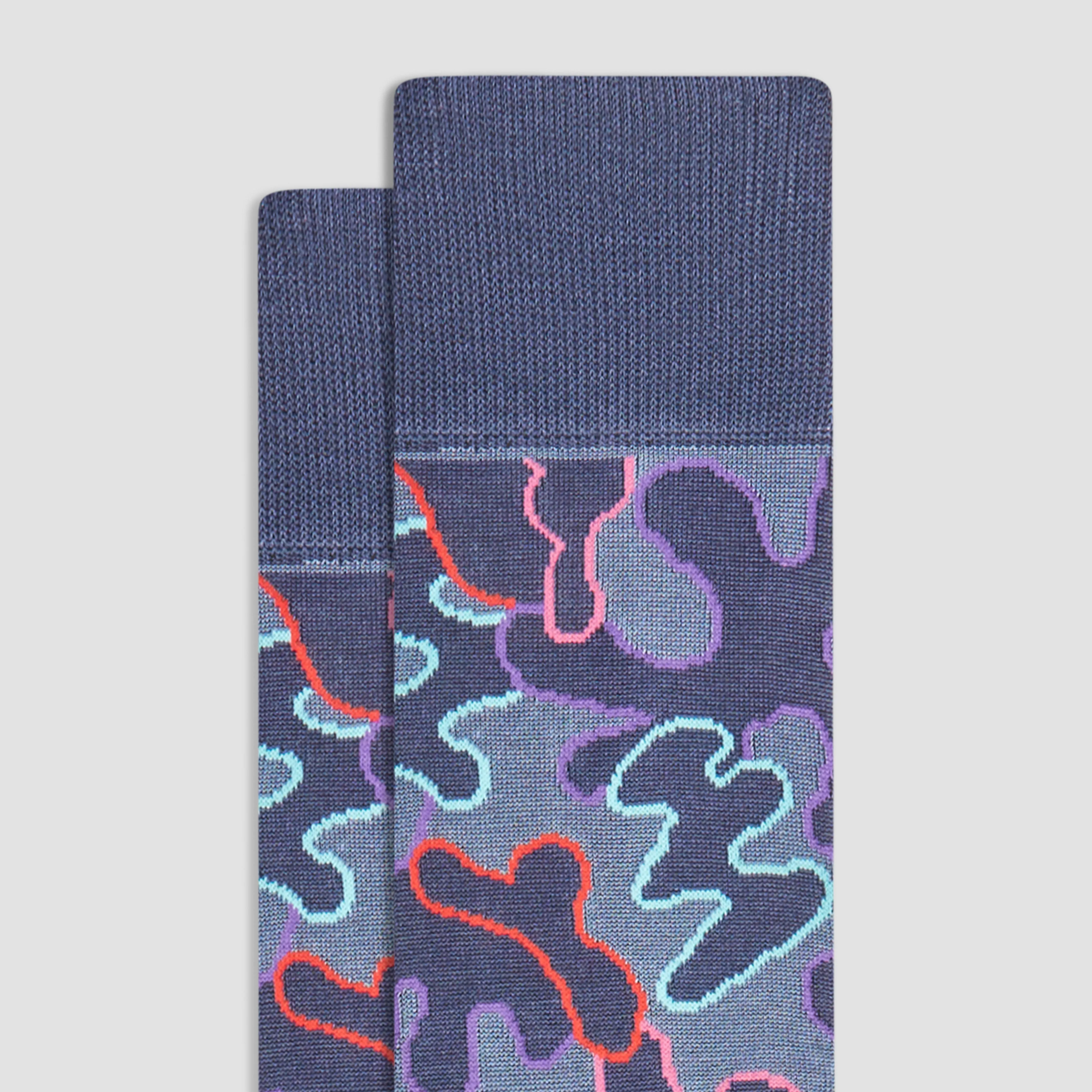 Abstract Mid-Calf Socks sold by Bugatchi product image thumbnail 2