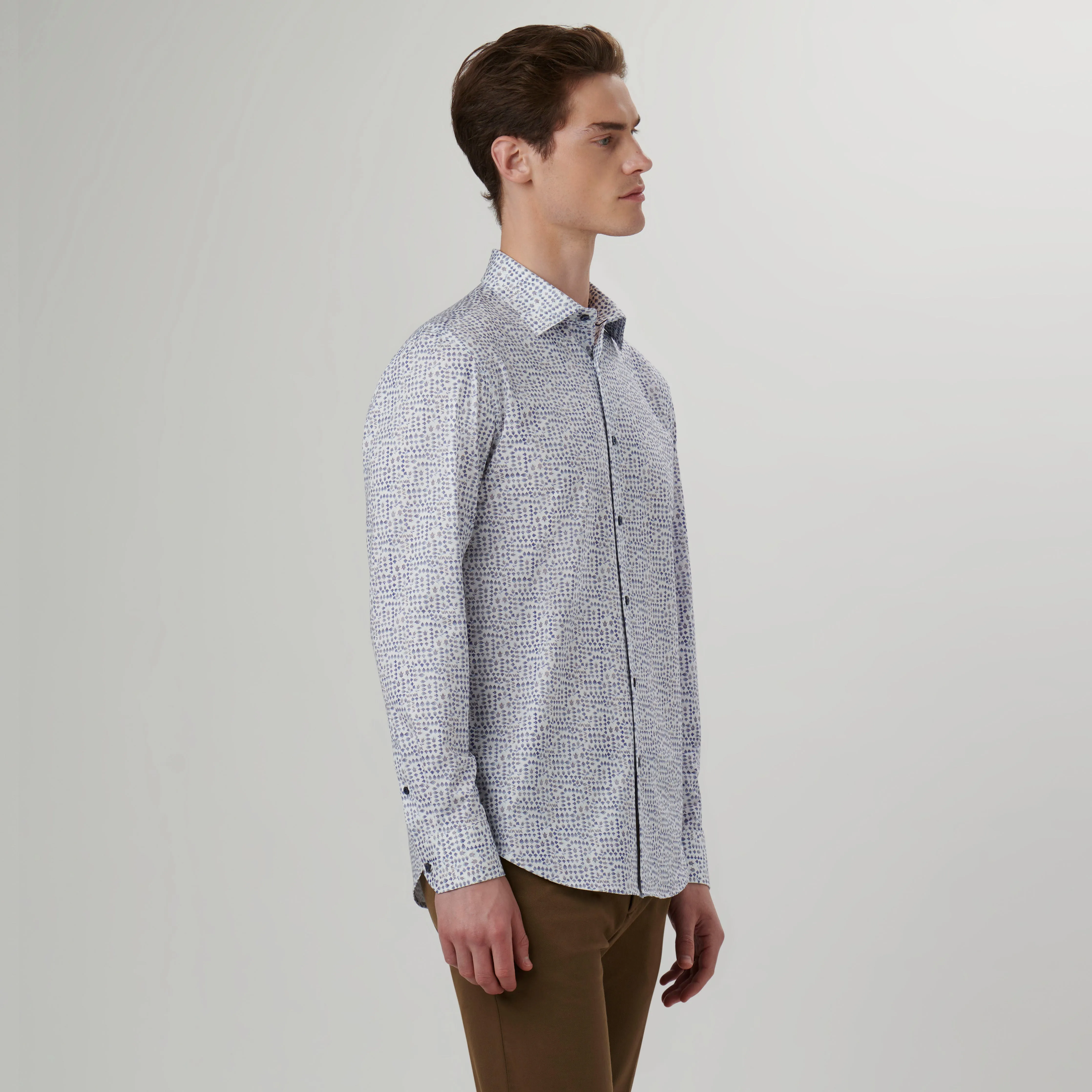 James Floral Print OoohCotton Shirt sold by Bugatchi product image thumbnail 3