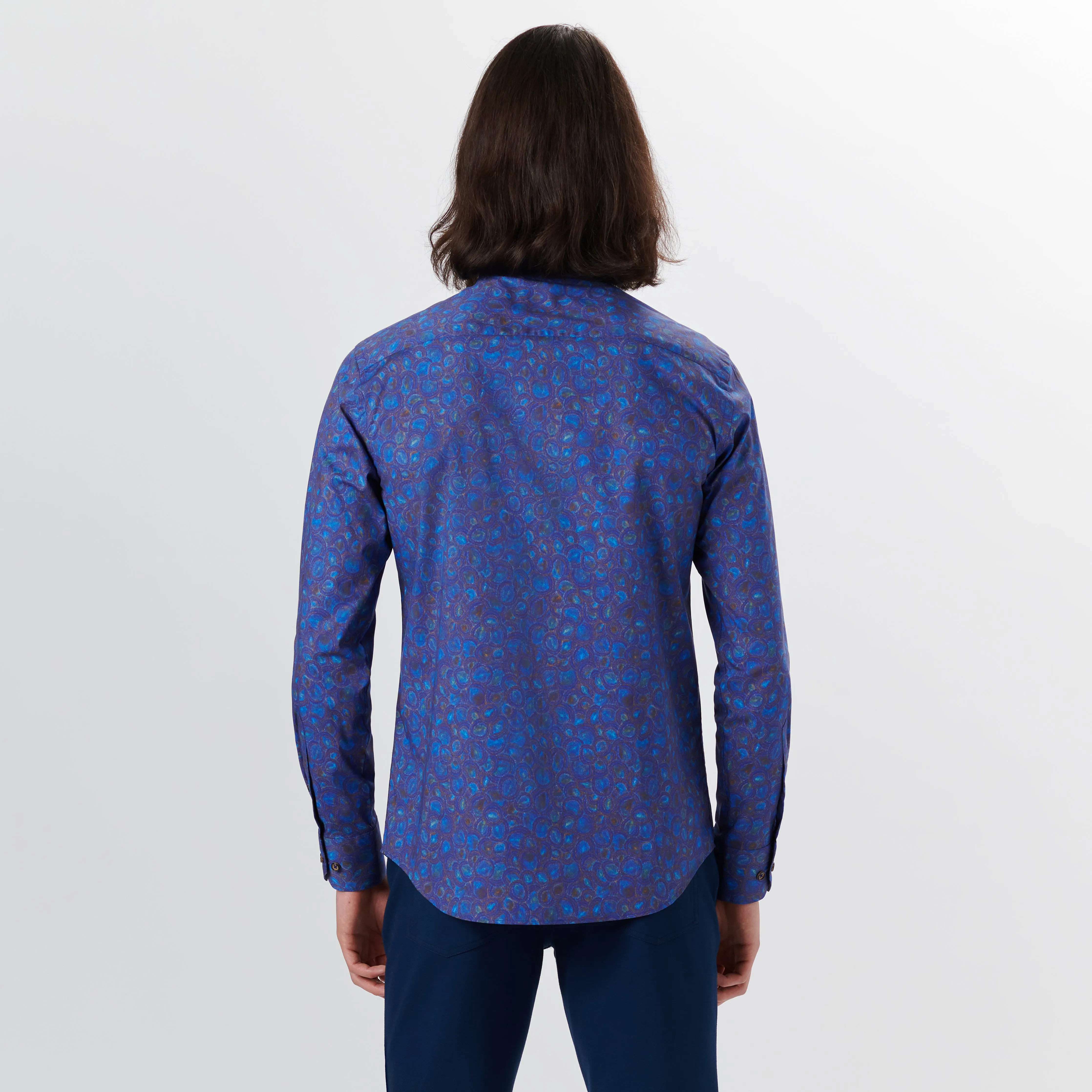 JULIAN Abstract Print Shirt sold by Bugatchi product image thumbnail 4