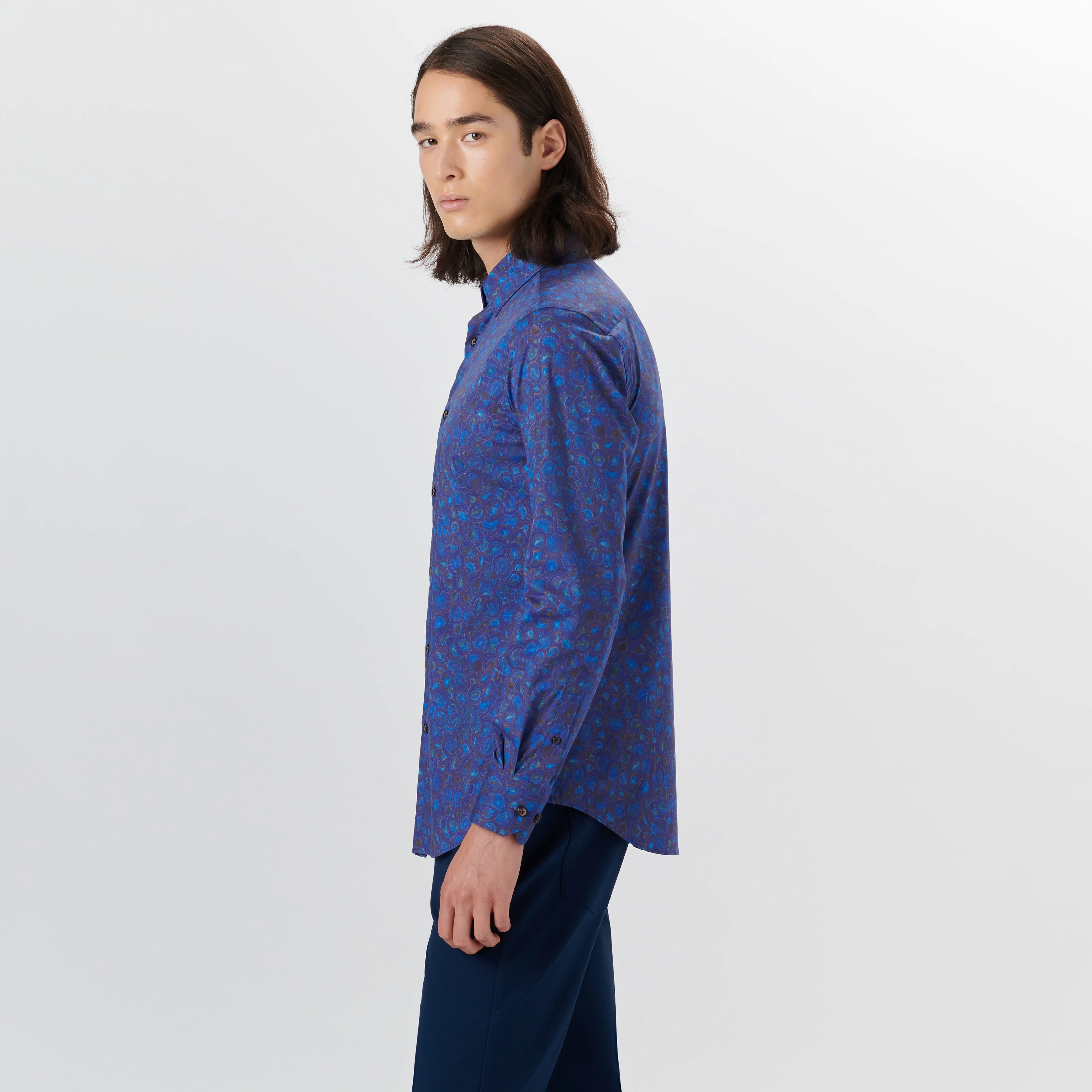 JULIAN Abstract Print Shirt sold by Bugatchi product image thumbnail 3