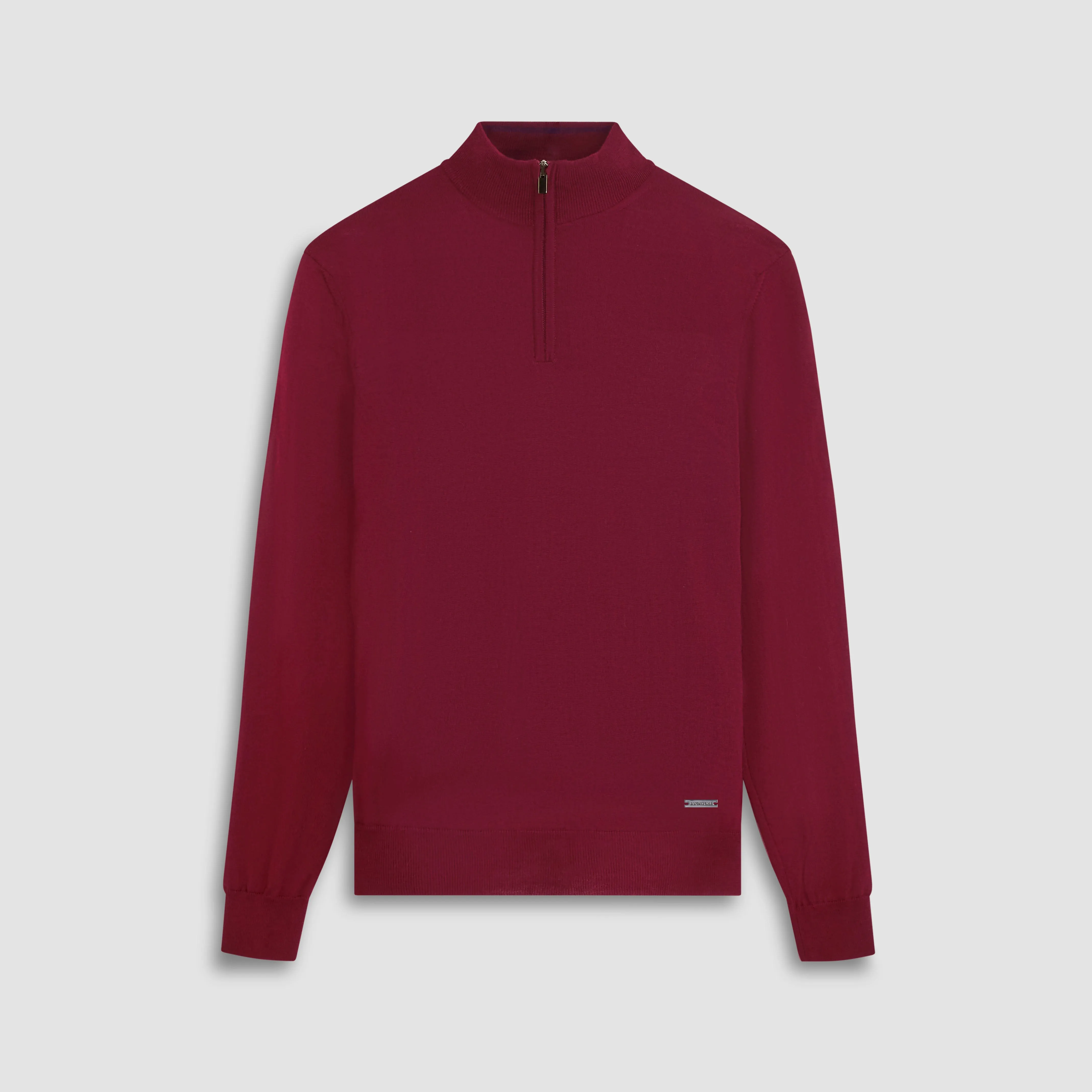 Spencer Quarter-Zip Super Merino Sweater sold by Bugatchi