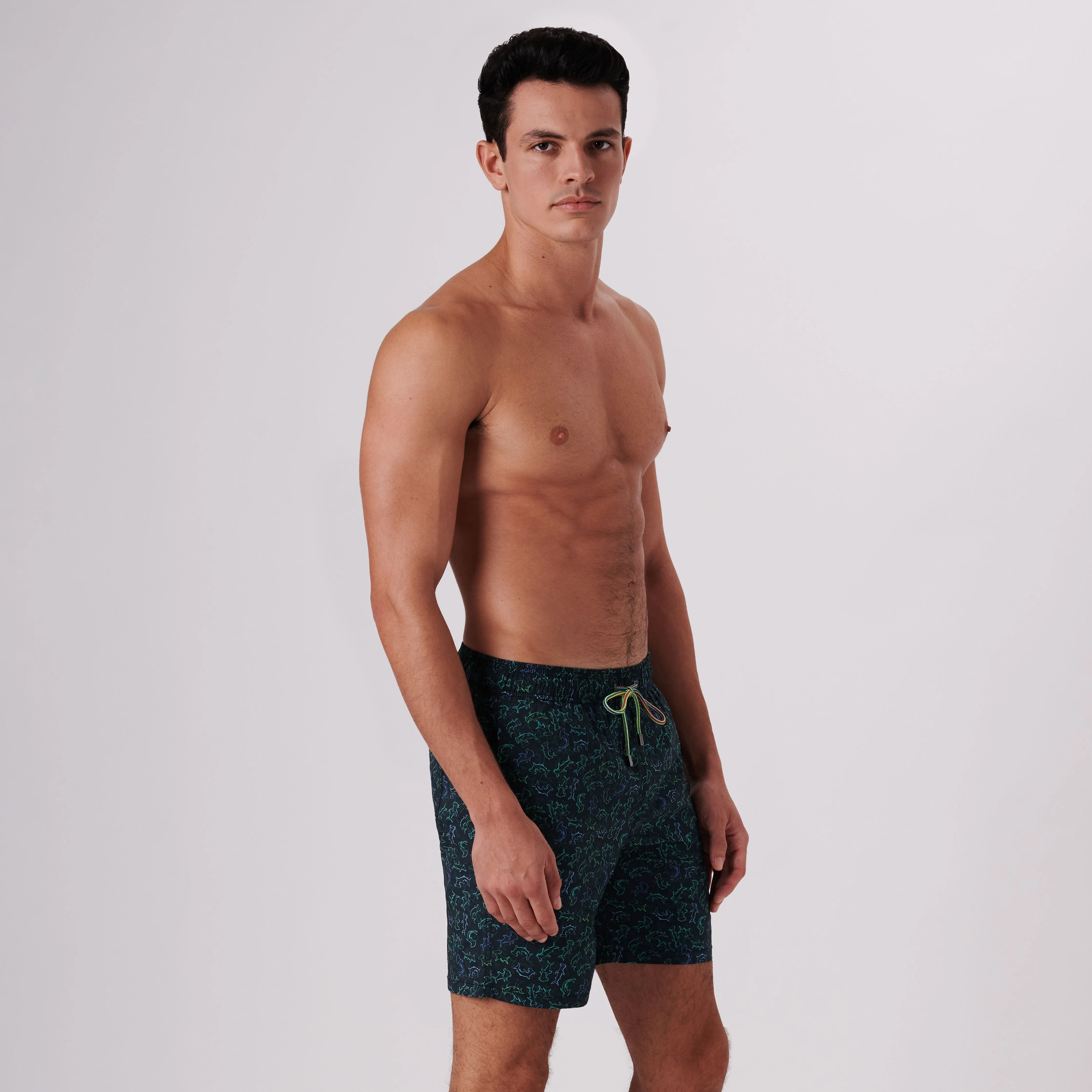 Cosmo Abstract Swim Trunks sold by Bugatchi product image thumbnail 4