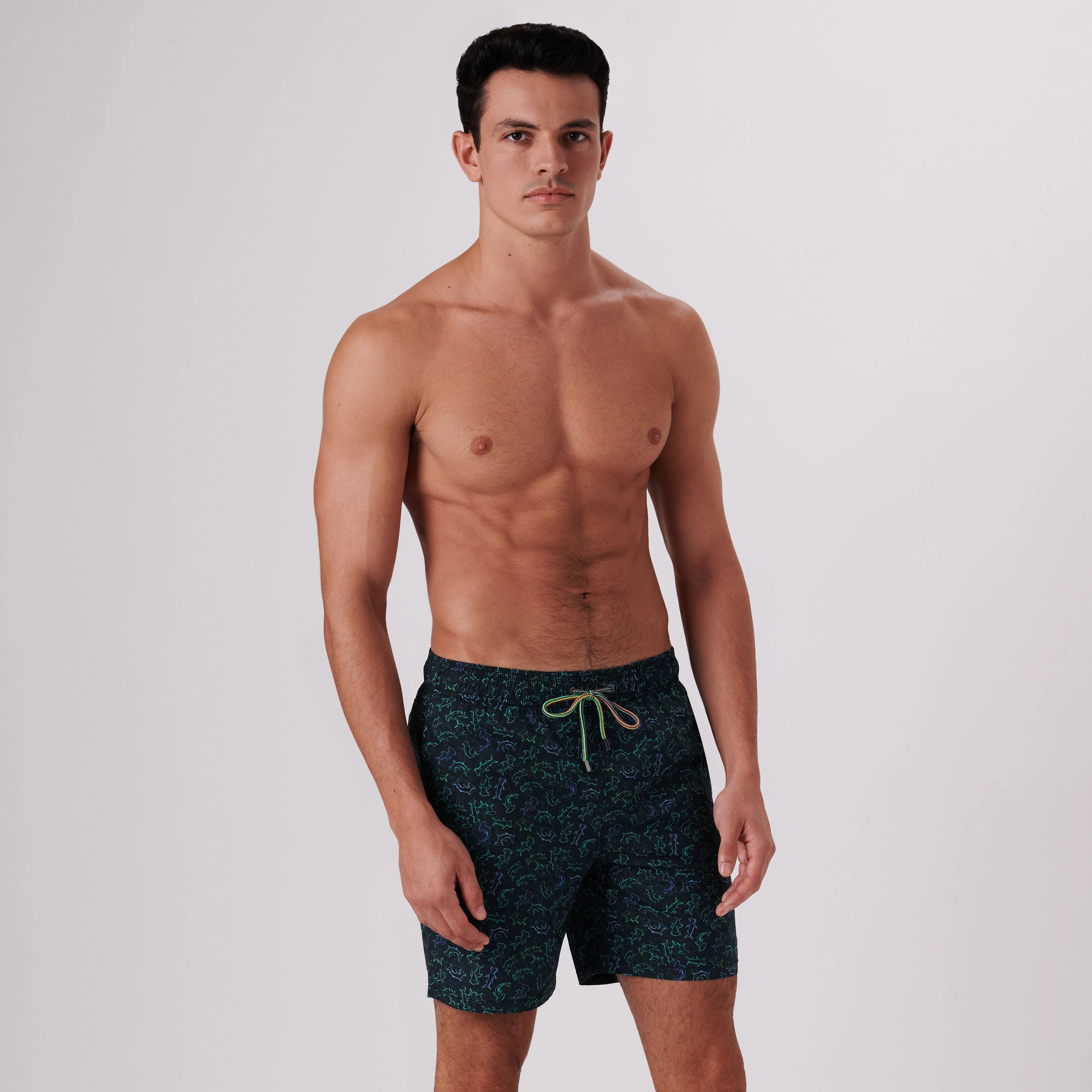 Cosmo Abstract Swim Trunks sold by Bugatchi product image thumbnail 3