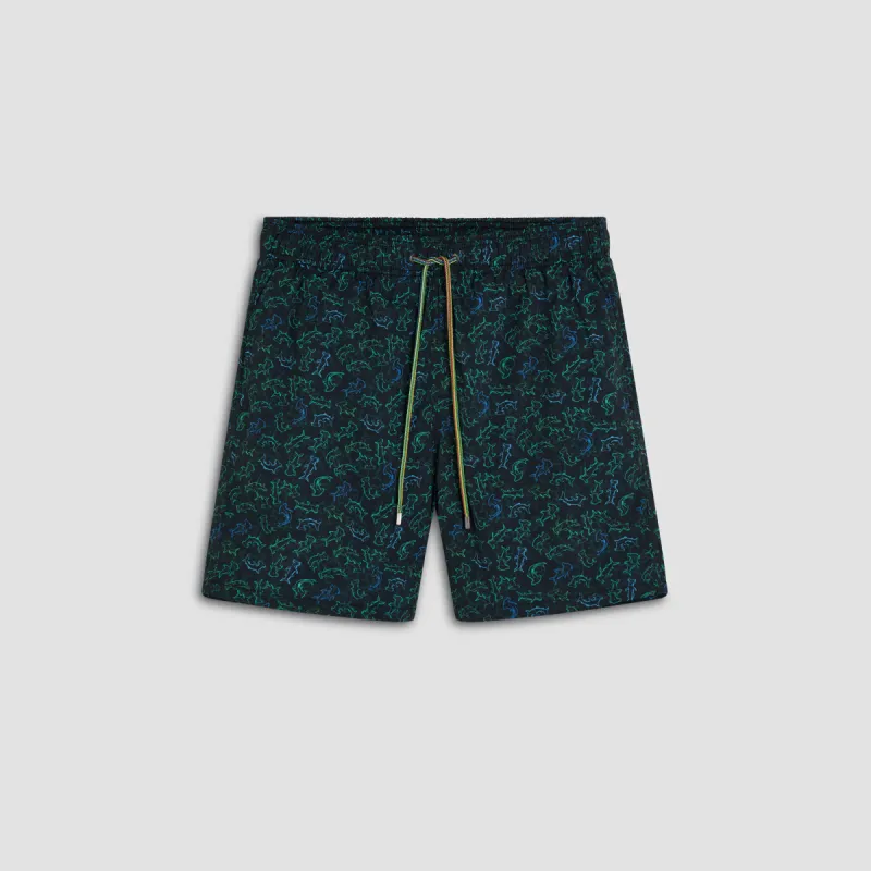 Cosmo Abstract Swim Trunks made by Bugatchi