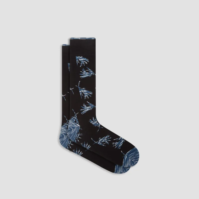 Abstract Mid-Calf Socks sold by Bugatchi