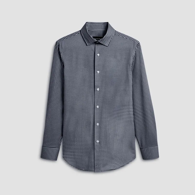 James Gingham Check Print OoohCotton Shirt sold by Bugatchi