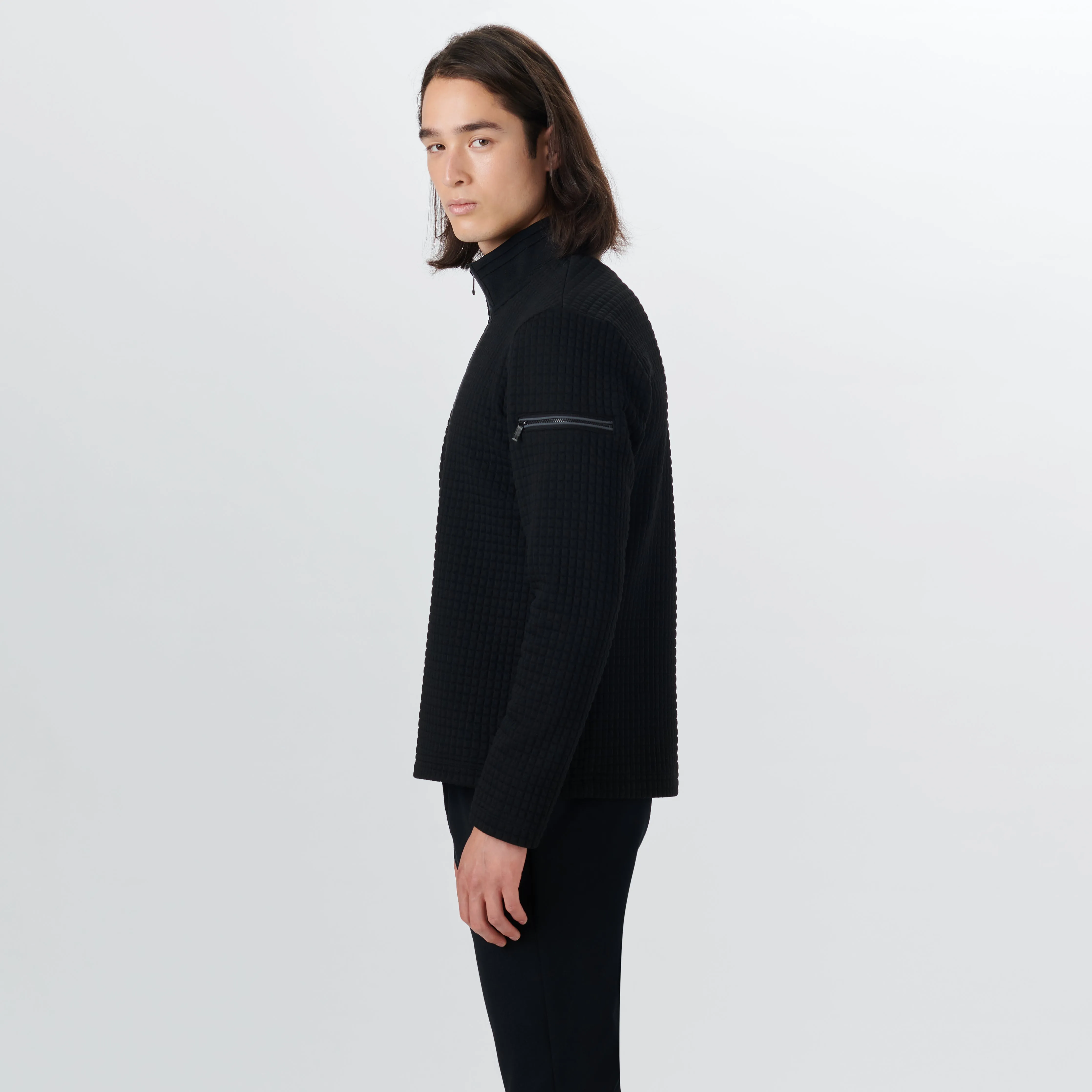 Long Sleeve Quarter Zip Pullover sold by Bugatchi product image thumbnail 3