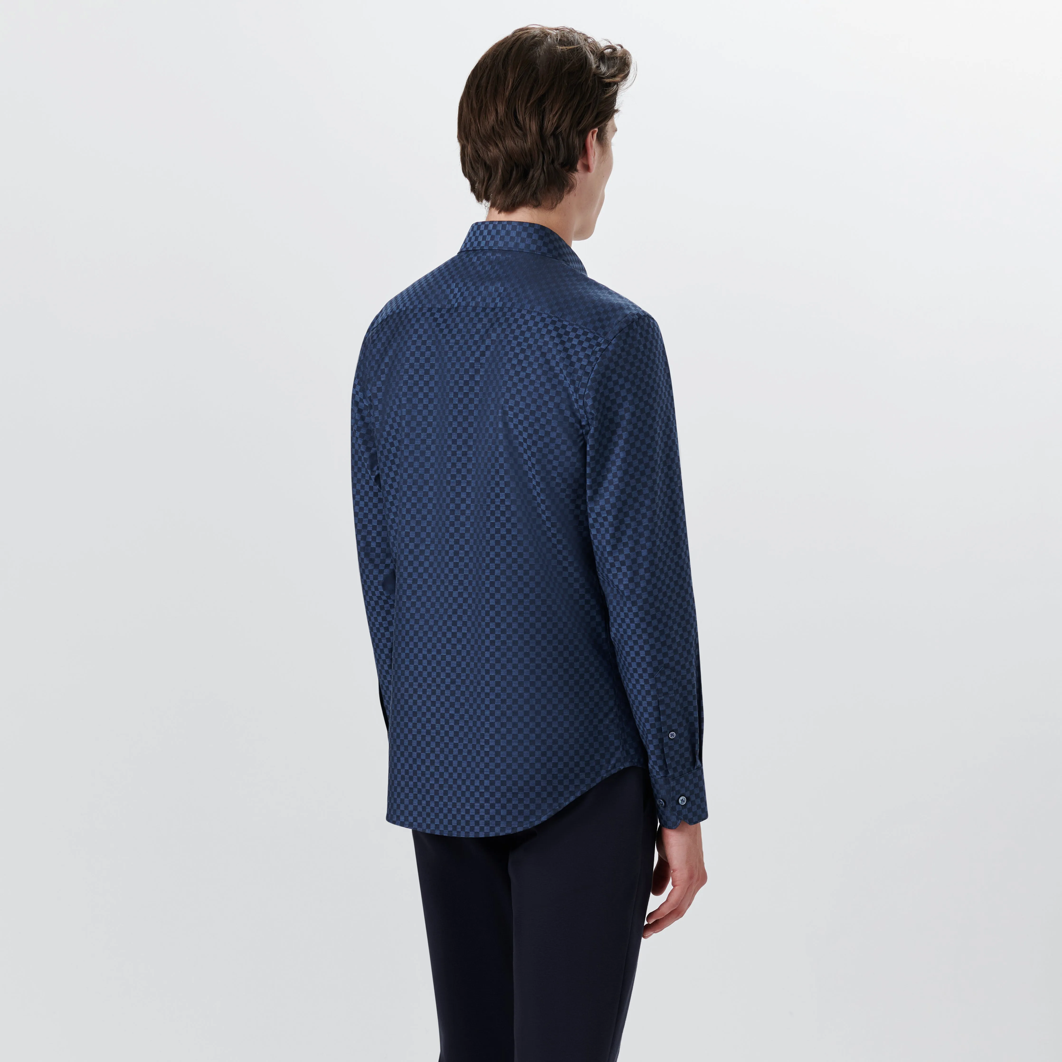 AXEL Checkerboard Check Shirt sold by Bugatchi product image thumbnail 4