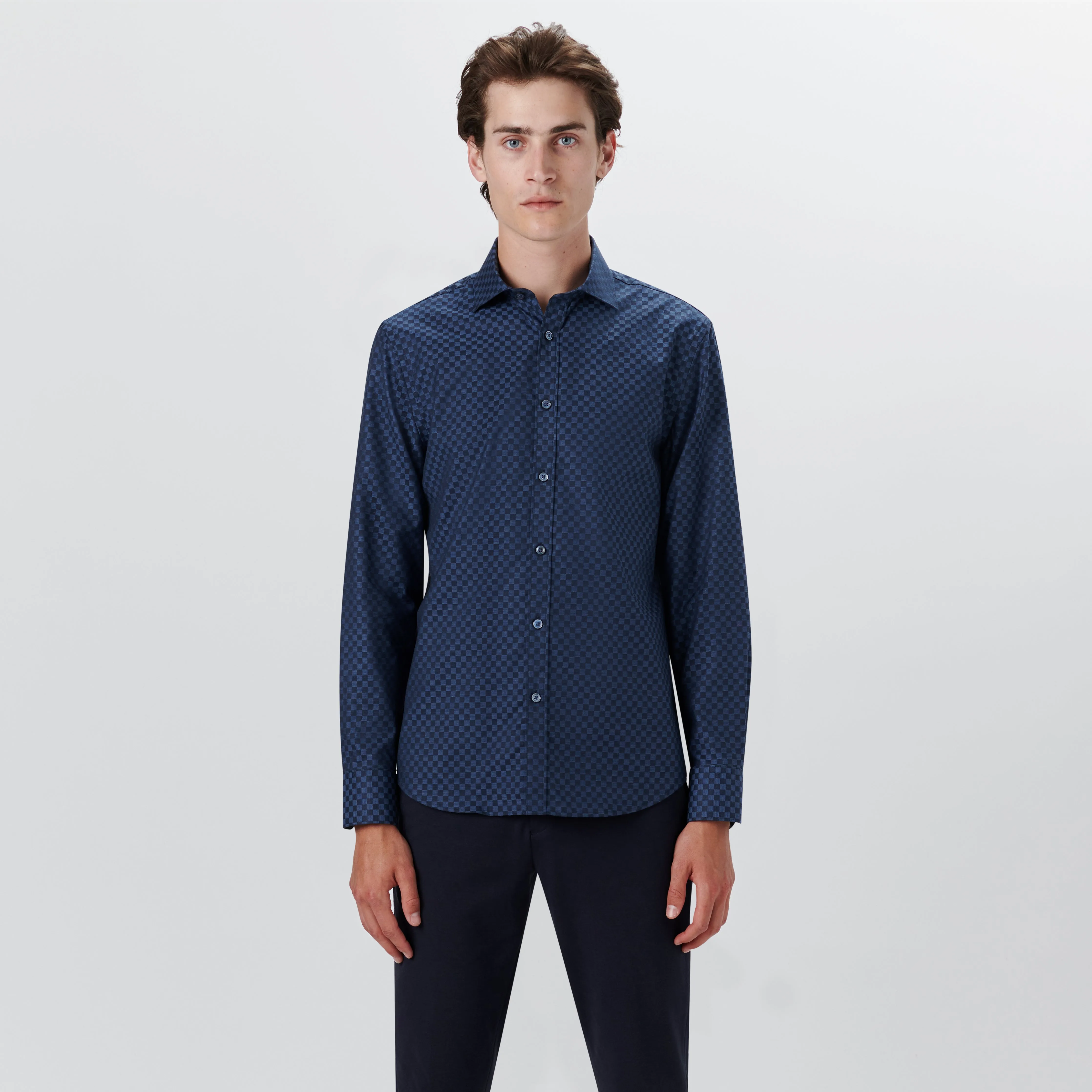 AXEL Checkerboard Check Shirt sold by Bugatchi product image thumbnail 2