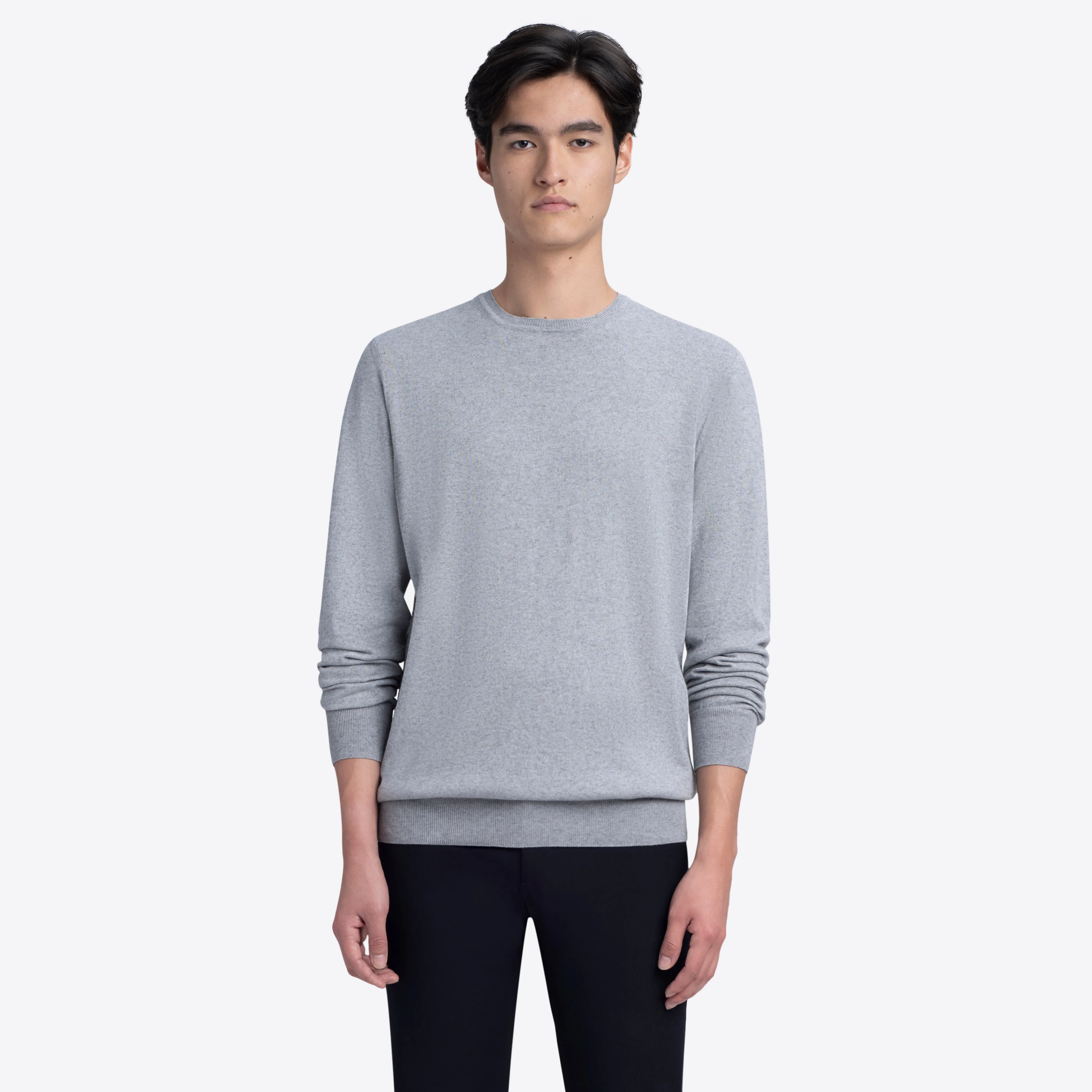 Crew Neck Melange Sweater sold by Bugatchi product image thumbnail 2