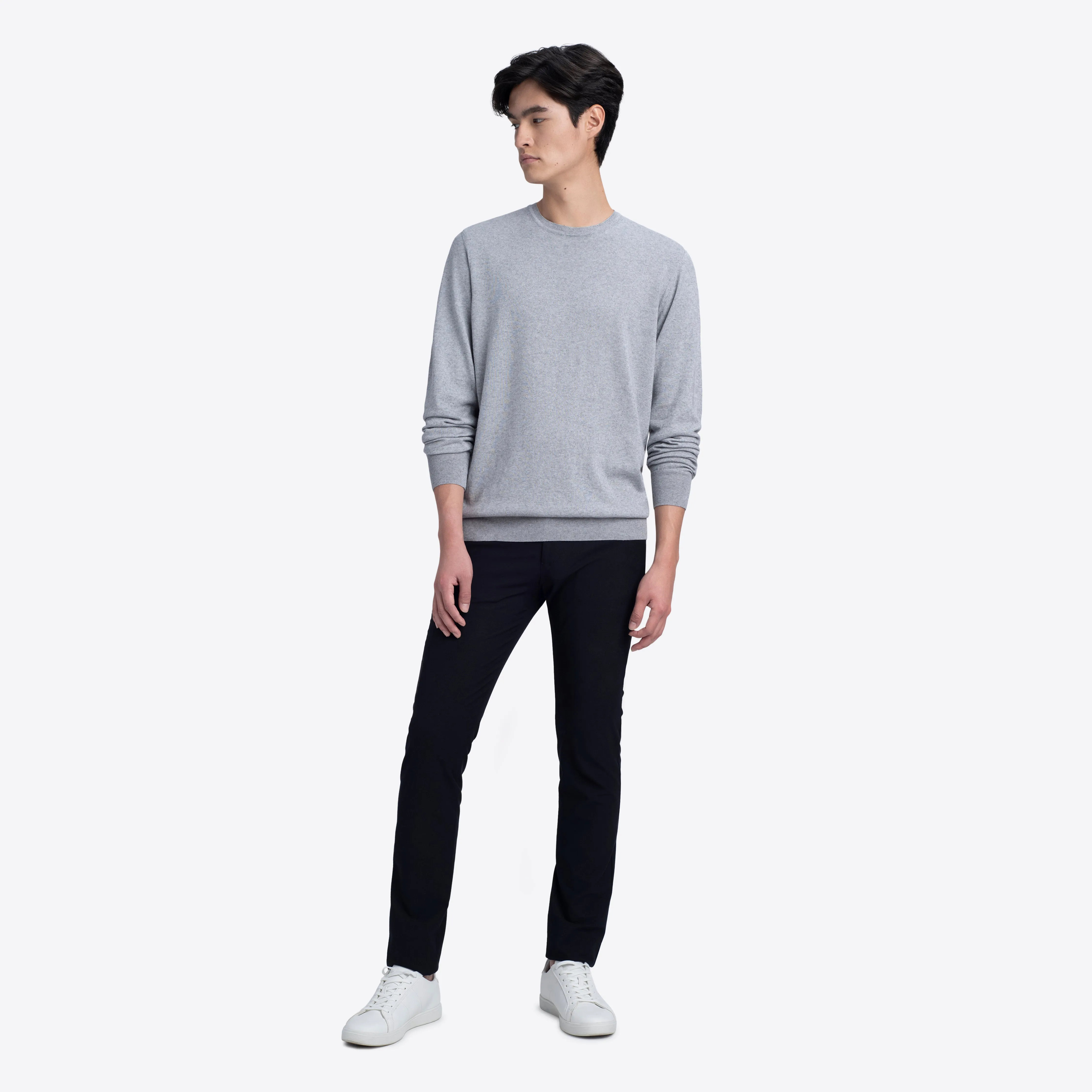 Crew Neck Melange Sweater sold by Bugatchi product image thumbnail 5