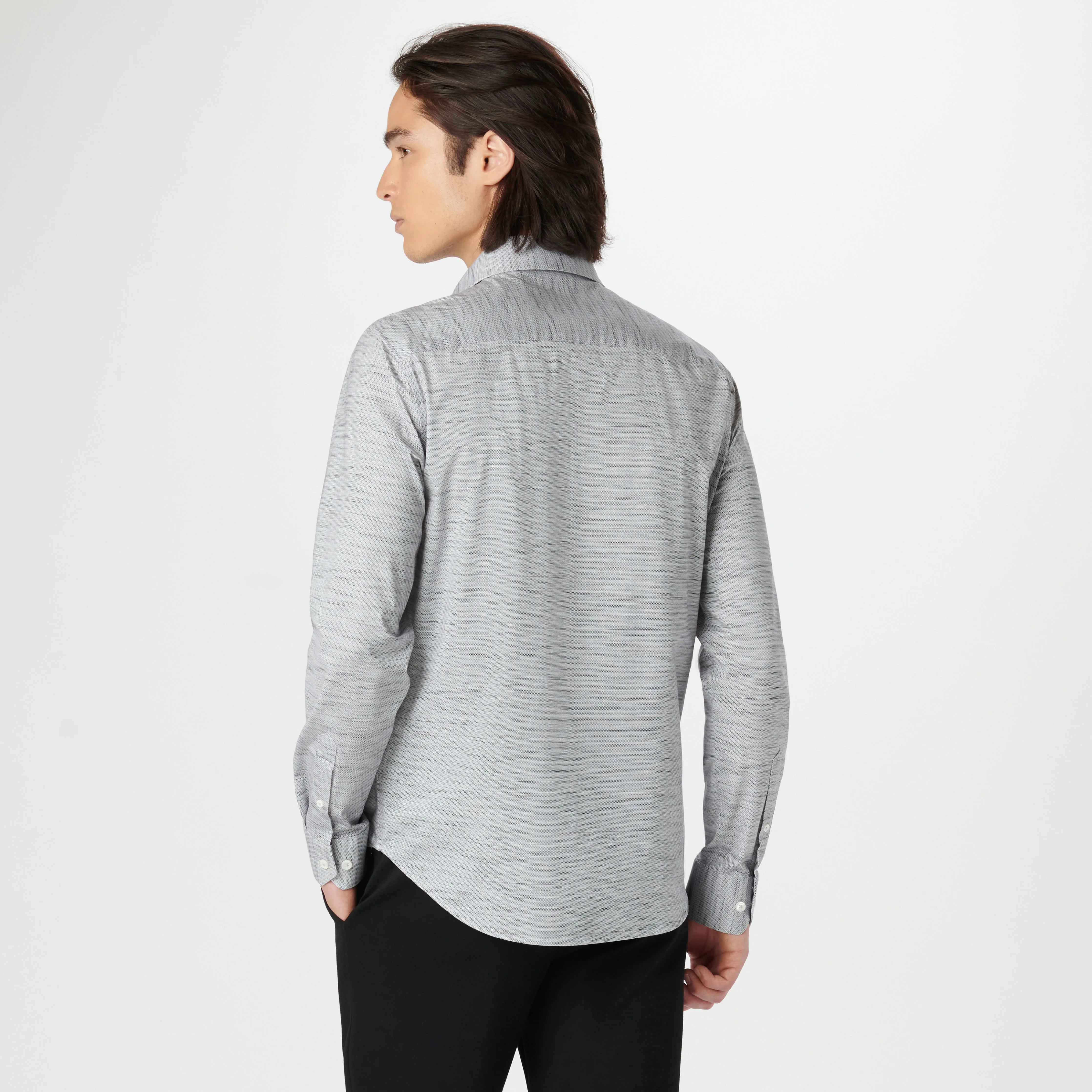 James Stitch Print OoohCotton Shirt sold by Bugatchi product image thumbnail 4