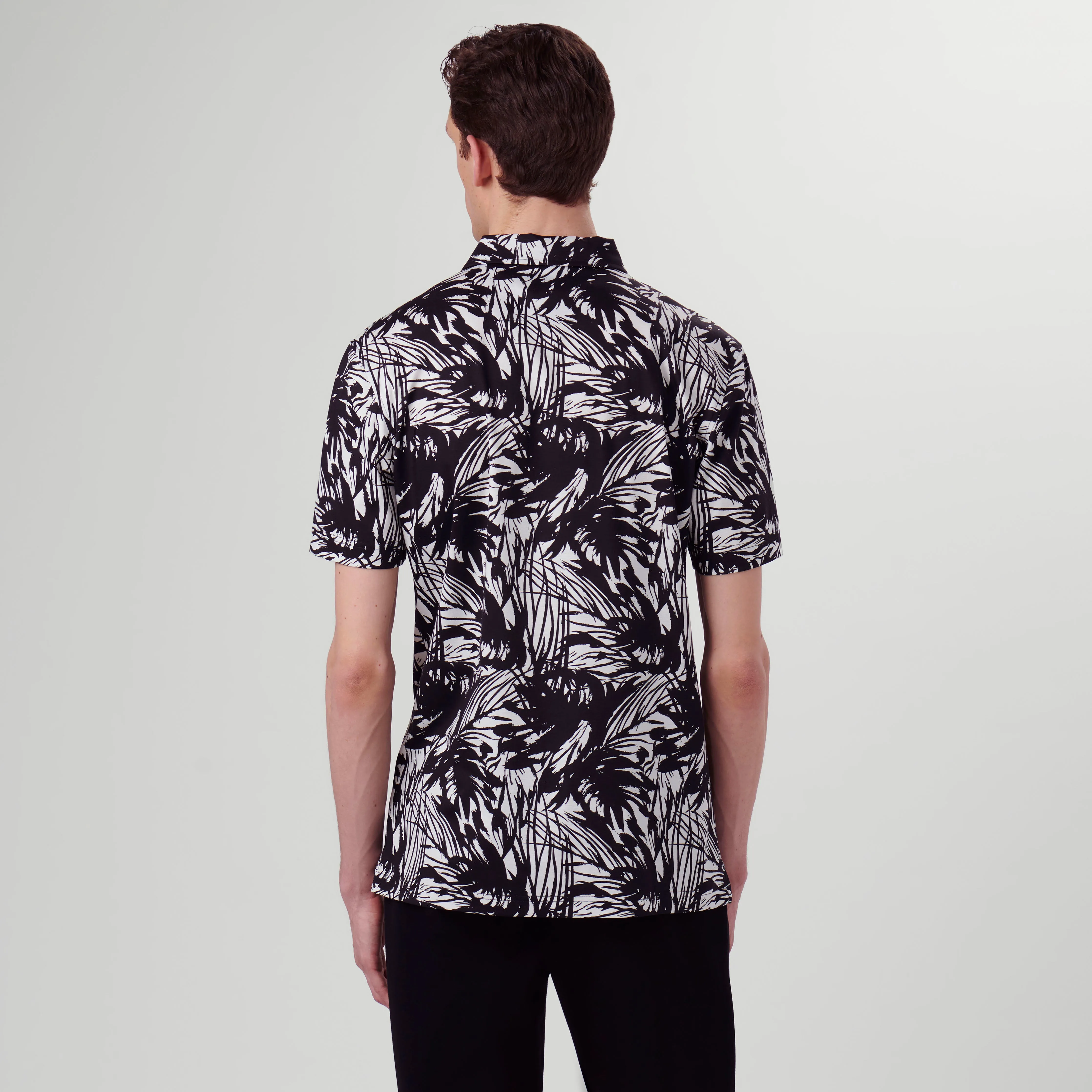 Hendrix Abstract Print Polo Shirt sold by Bugatchi product image thumbnail 4
