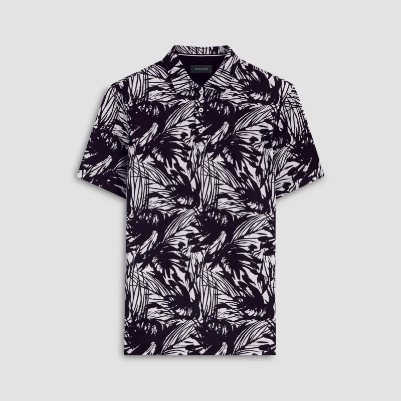Hendrix Abstract Print Polo Shirt sold by Bugatchi
