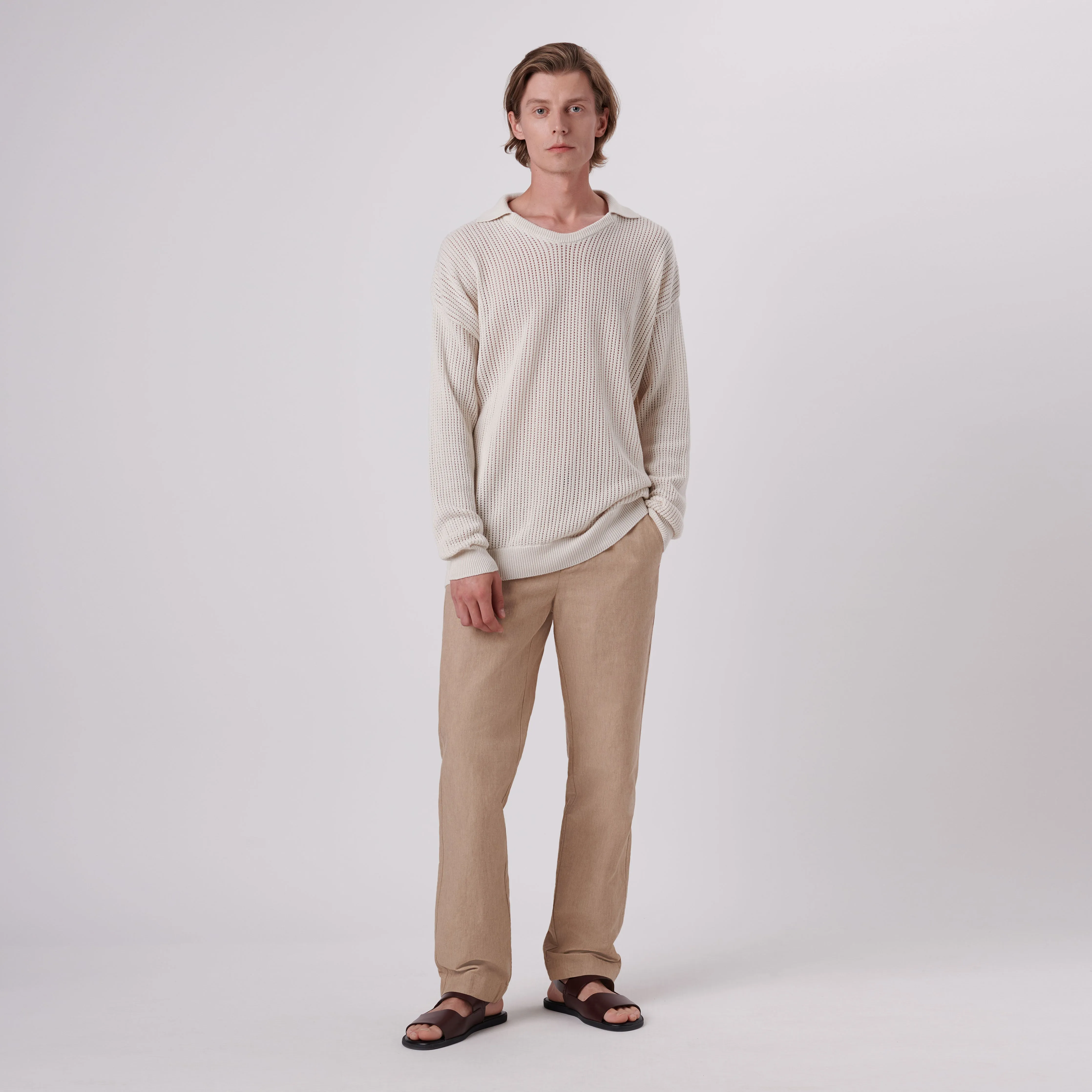 Patterned V-Neck Polo Sweater sold by Bugatchi product image thumbnail 5